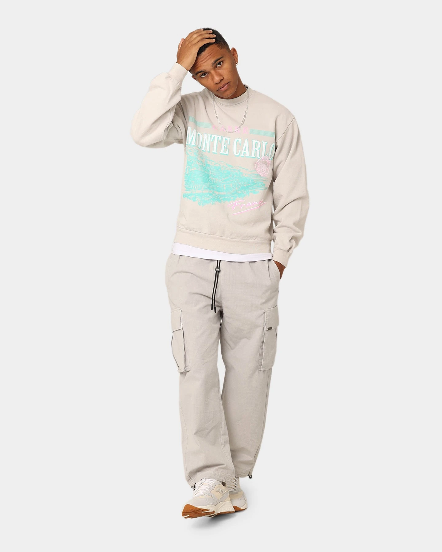 Carré Monte Carlo USA Crewneck Cement - Image 3