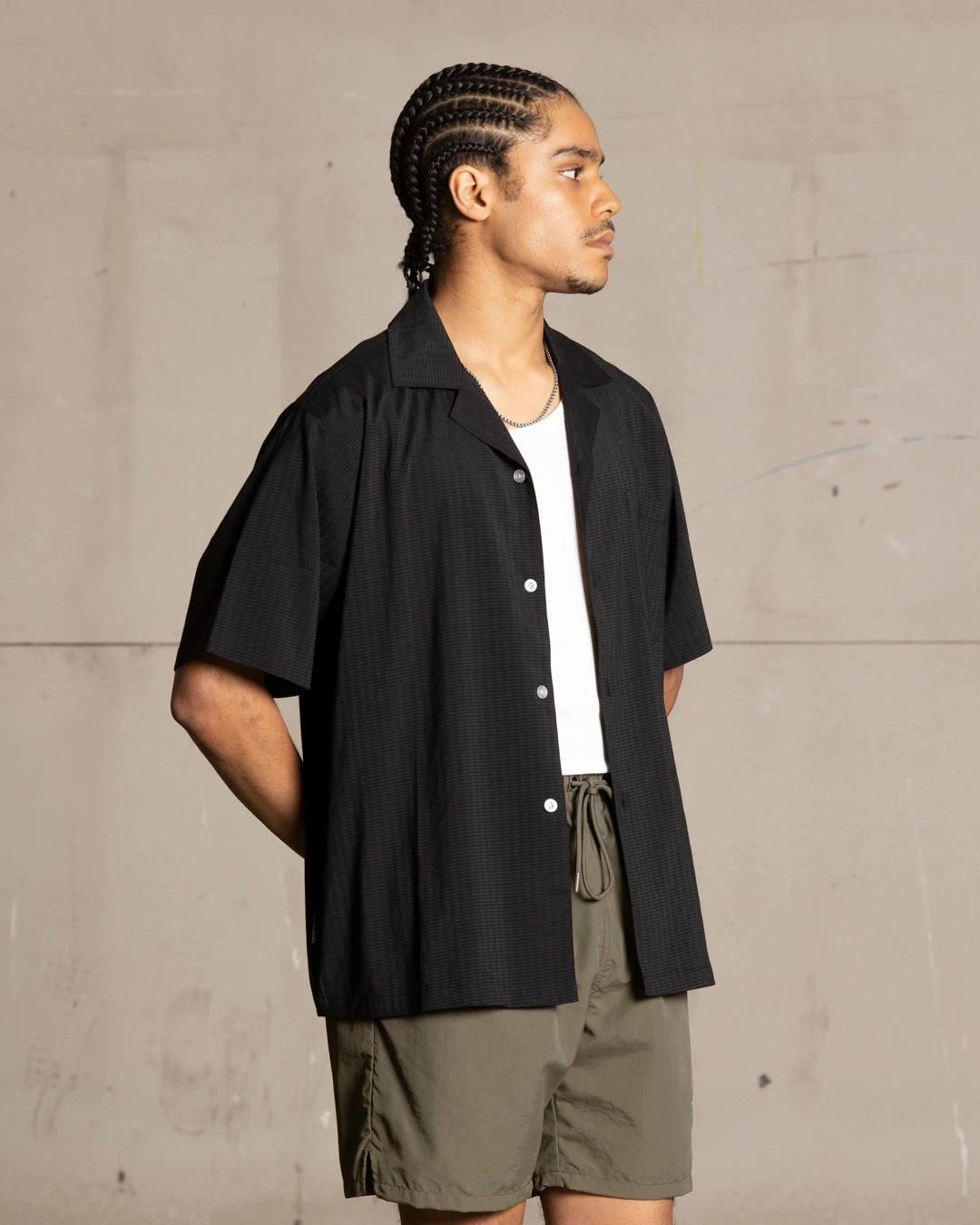 Saint Morta Villa Short Sleeve Shirt Black