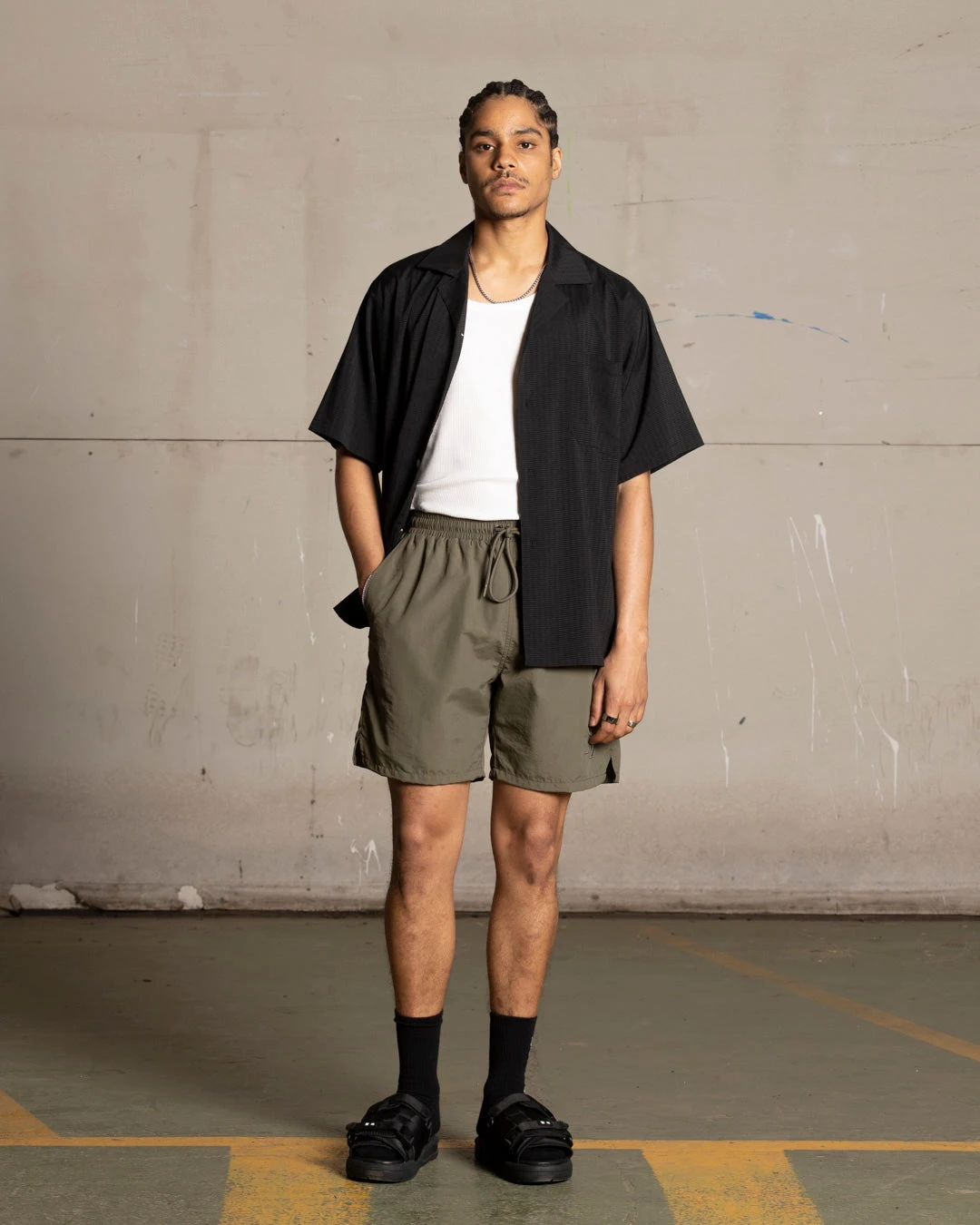 Saint Morta Villa Short Sleeve Shirt Black - Image 2