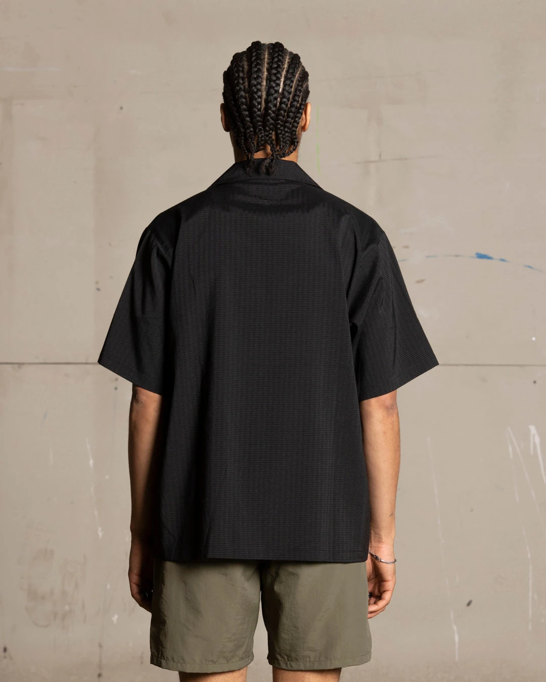 Saint Morta Villa Short Sleeve Shirt Black - Image 4