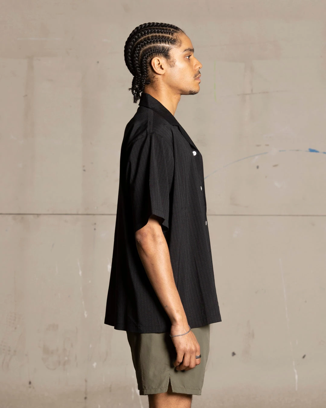 Saint Morta Villa Short Sleeve Shirt Black - Image 5