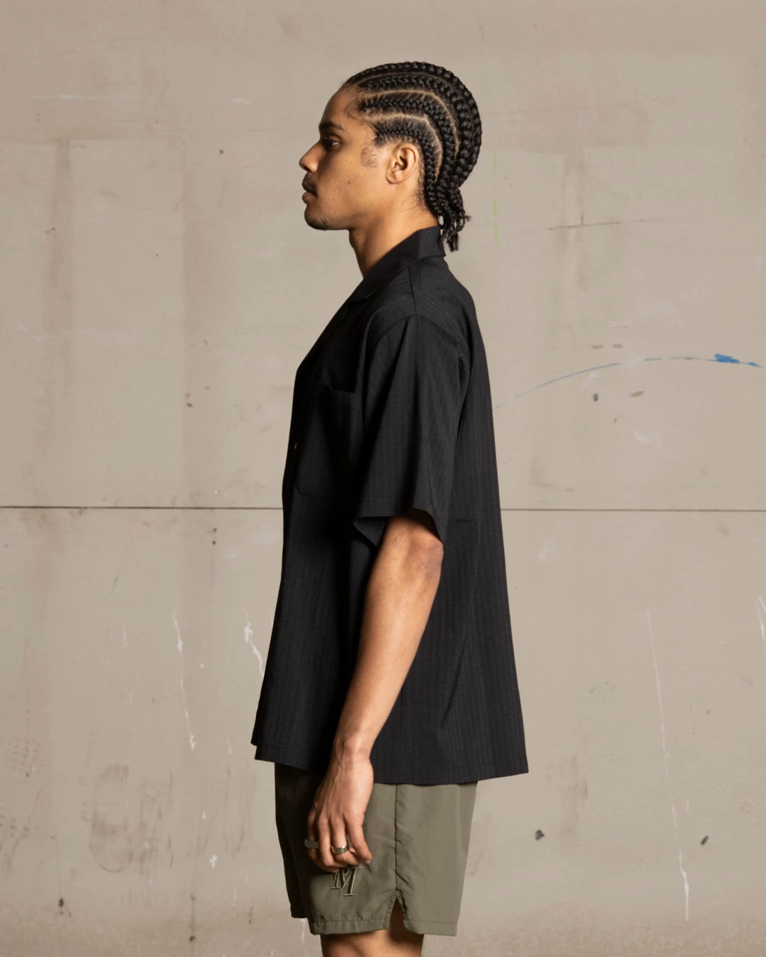 Saint Morta Villa Short Sleeve Shirt Black - Image 6