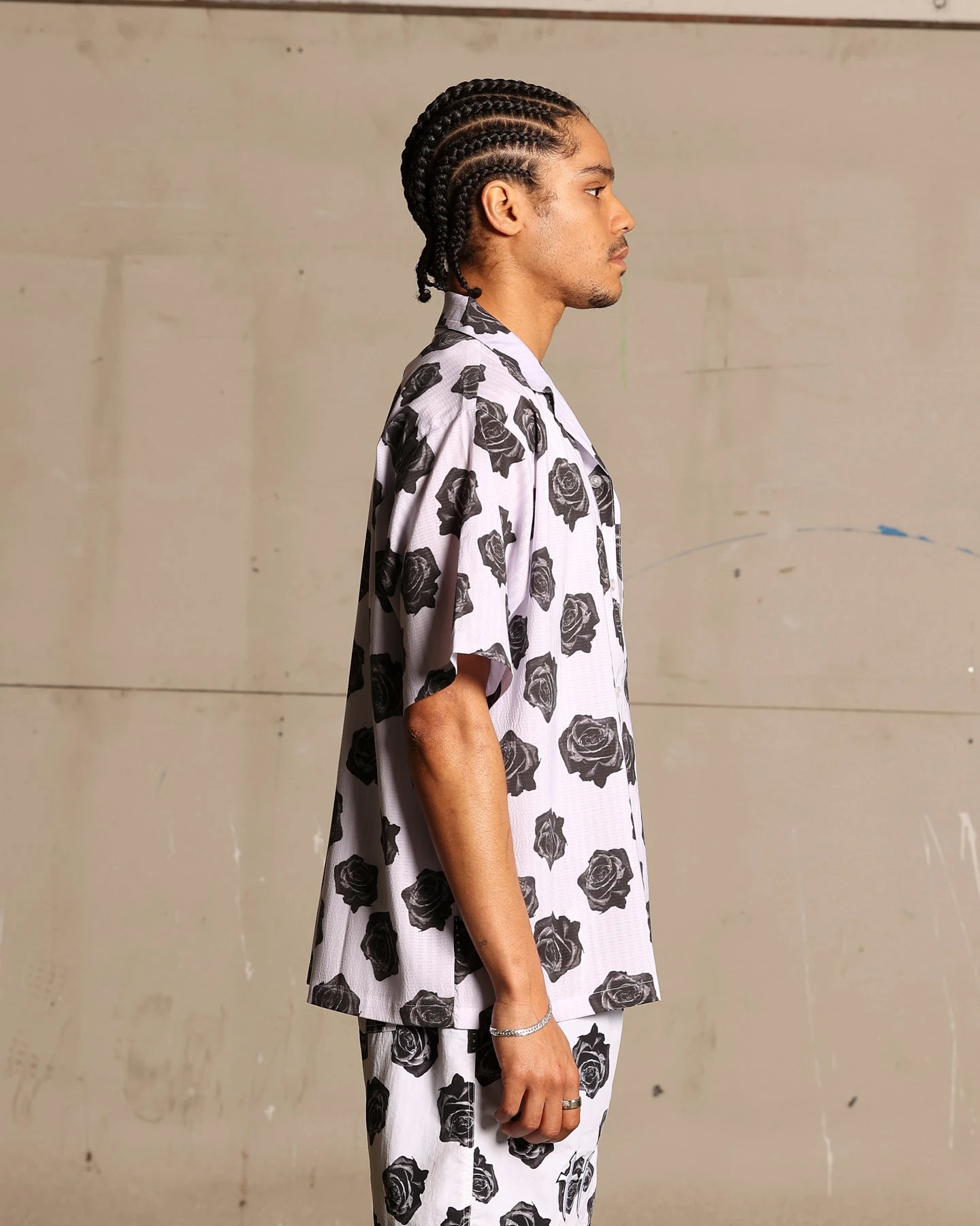 Saint Morta Vintage Rose Short Sleeve Shirt White - Image 7