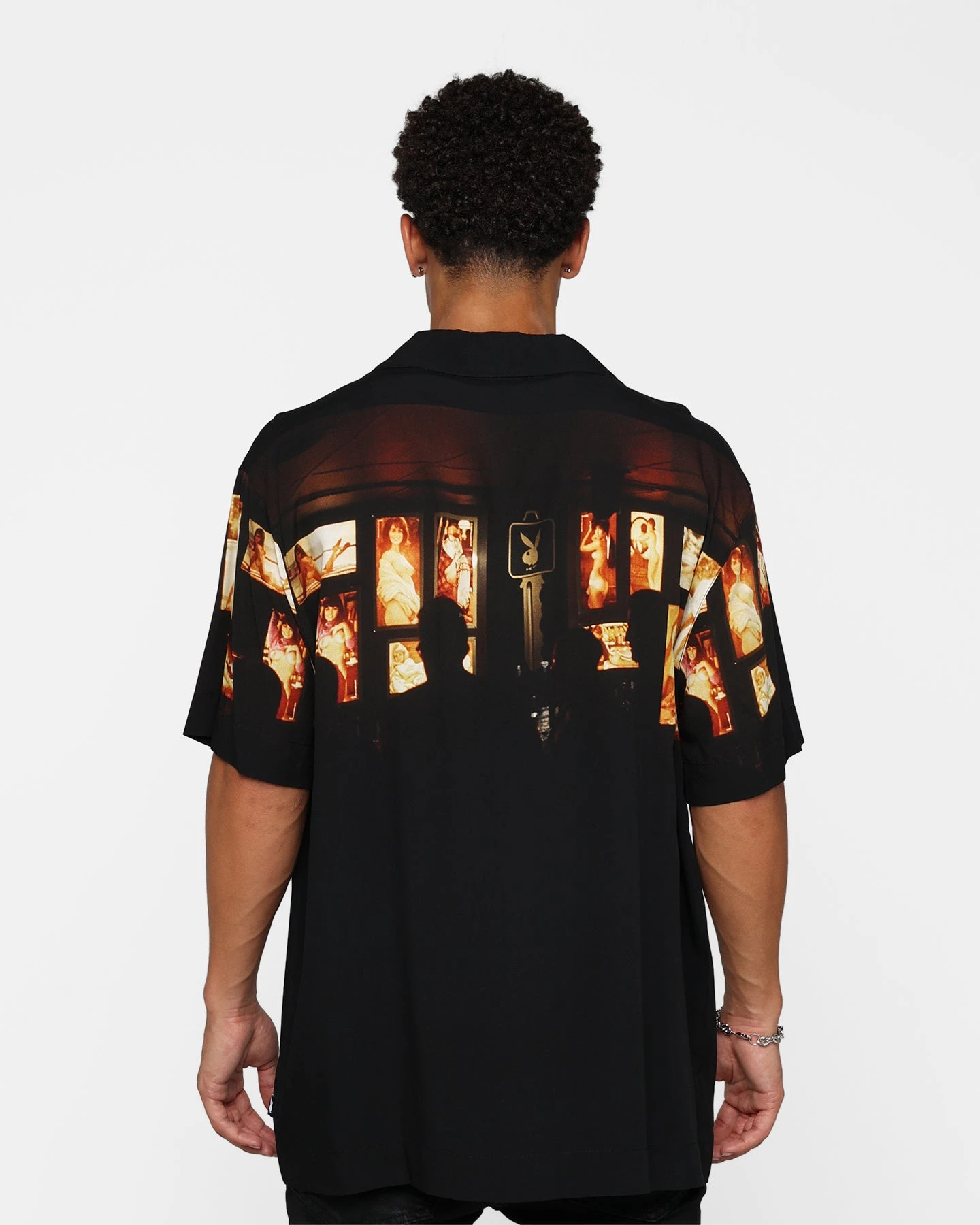 Playboy X Culture Kings Key Party Shirt Black/Multi - Image 5