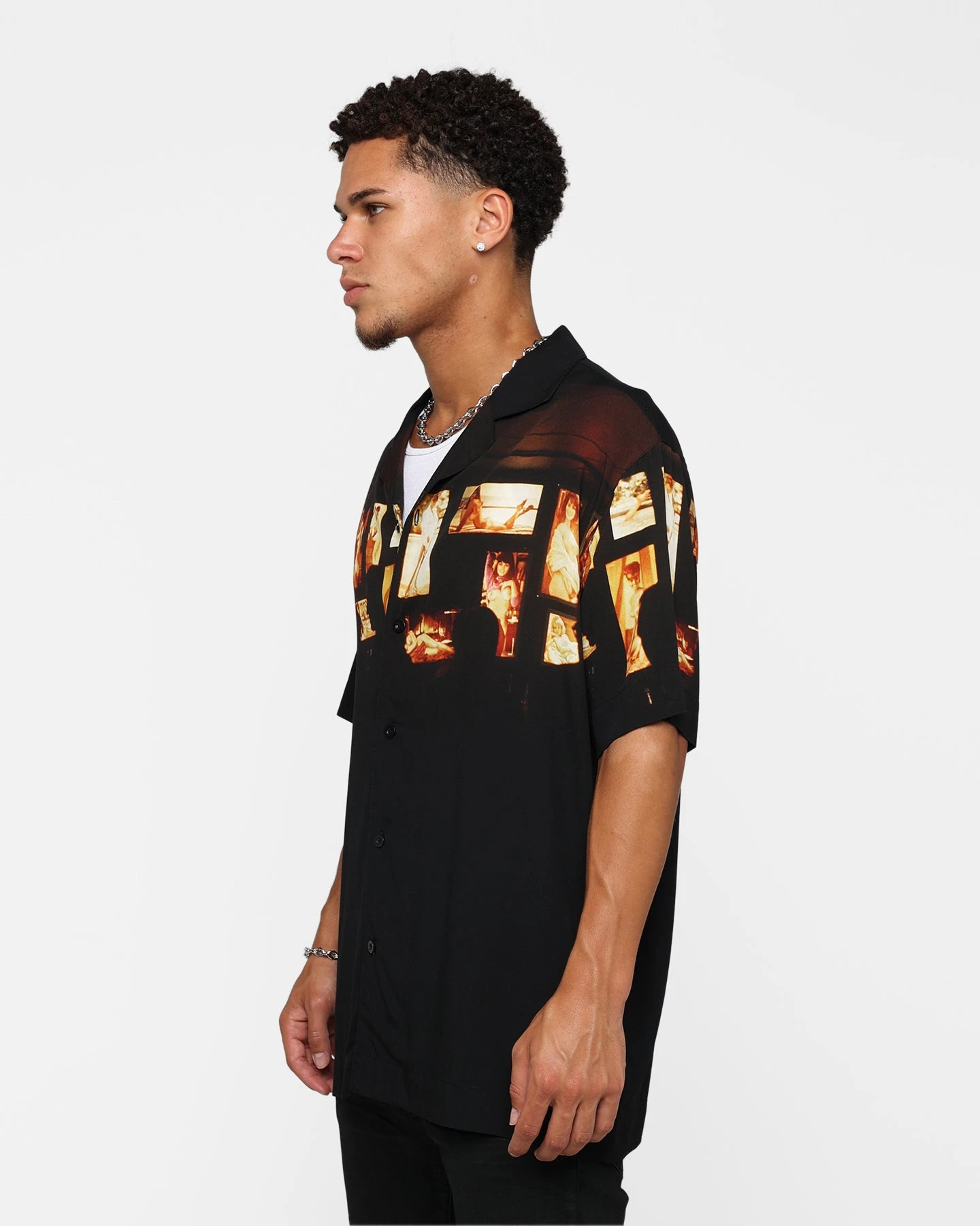Playboy X Culture Kings Key Party Shirt Black/Multi - Image 7
