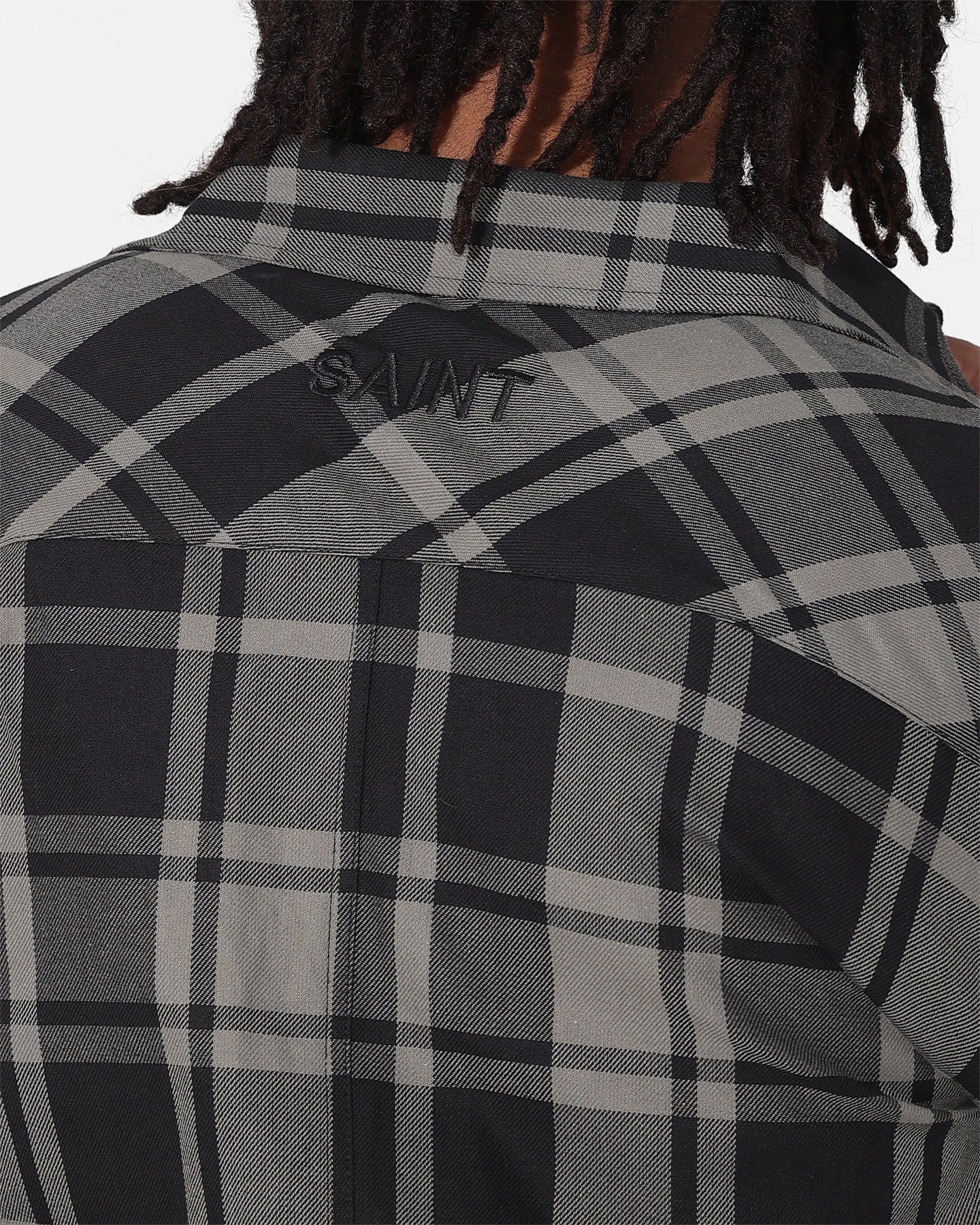 Saint Morta Mulberry Long Sleeve Flannel Shirt Khaki Green - Image 7