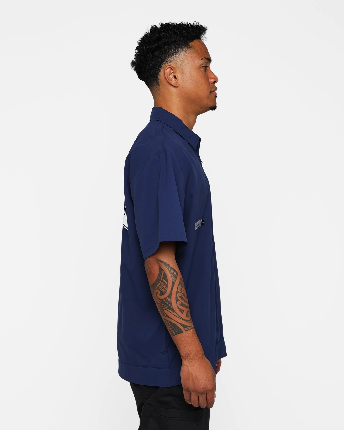 Students Golf Baker Cabana Shirt Navy - Image 6