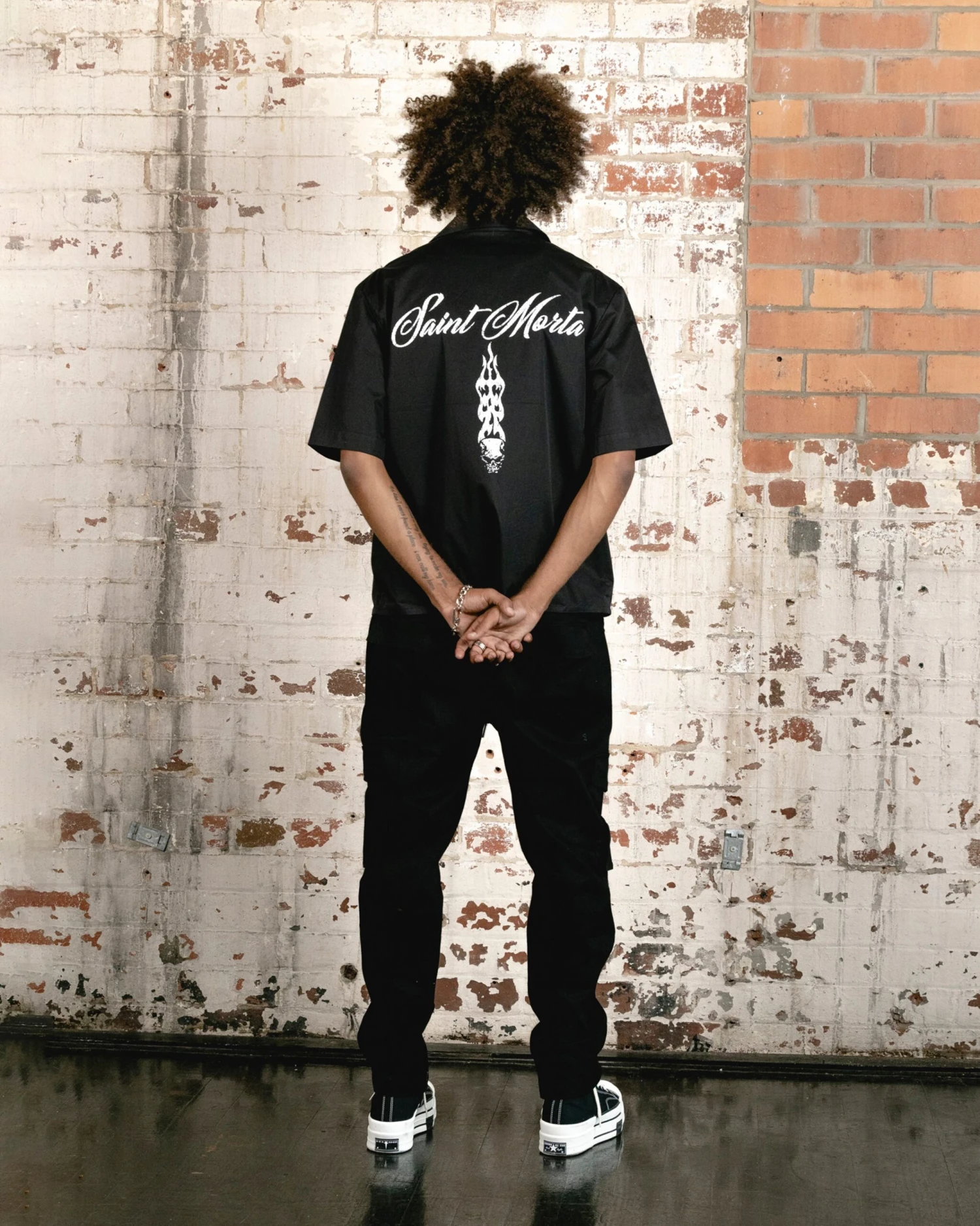 Saint Morta Roadhouse Short Sleeve Shirt Black - Image 8