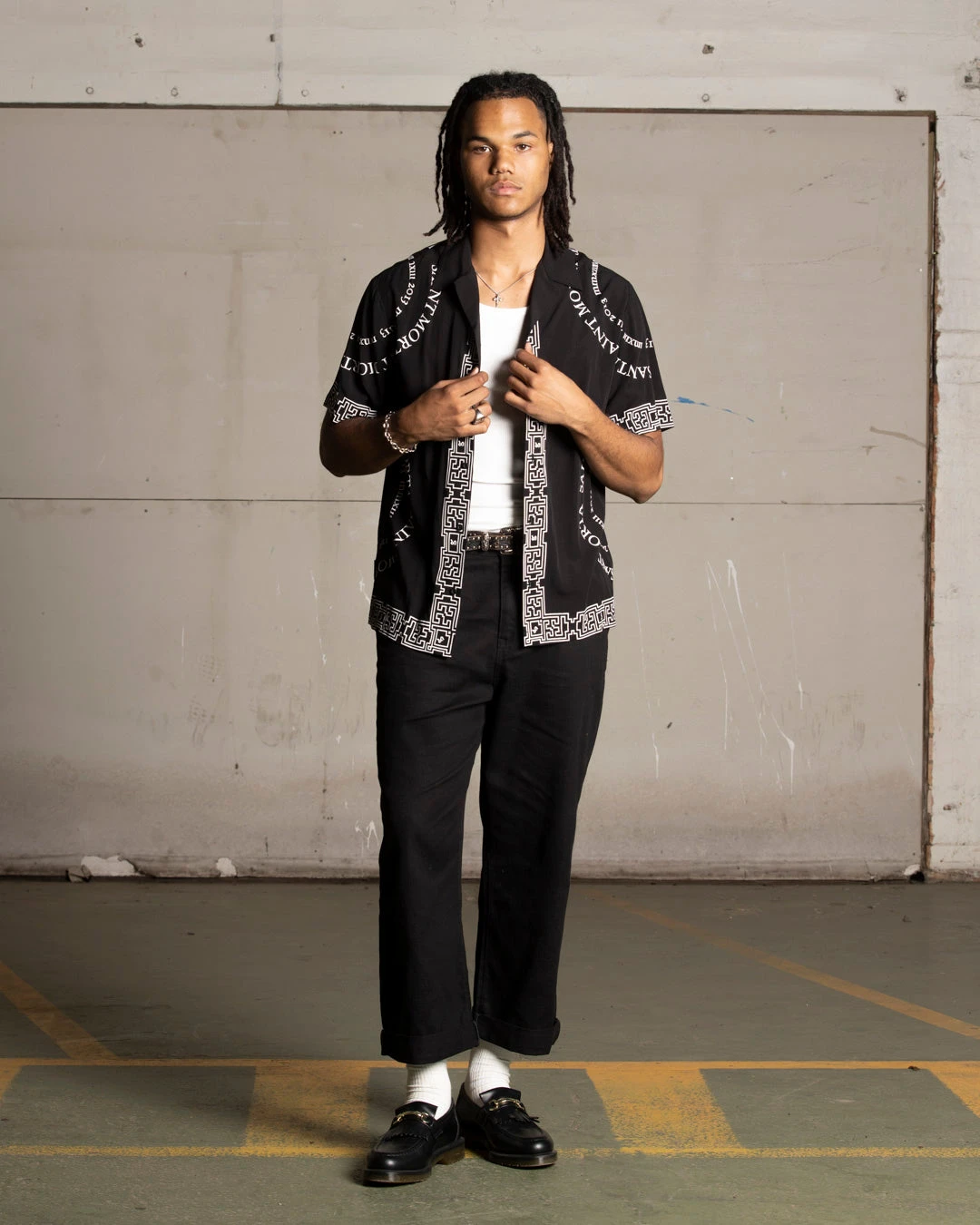 Saint Morta Erebos Short Sleeve Shirt Black - Image 2