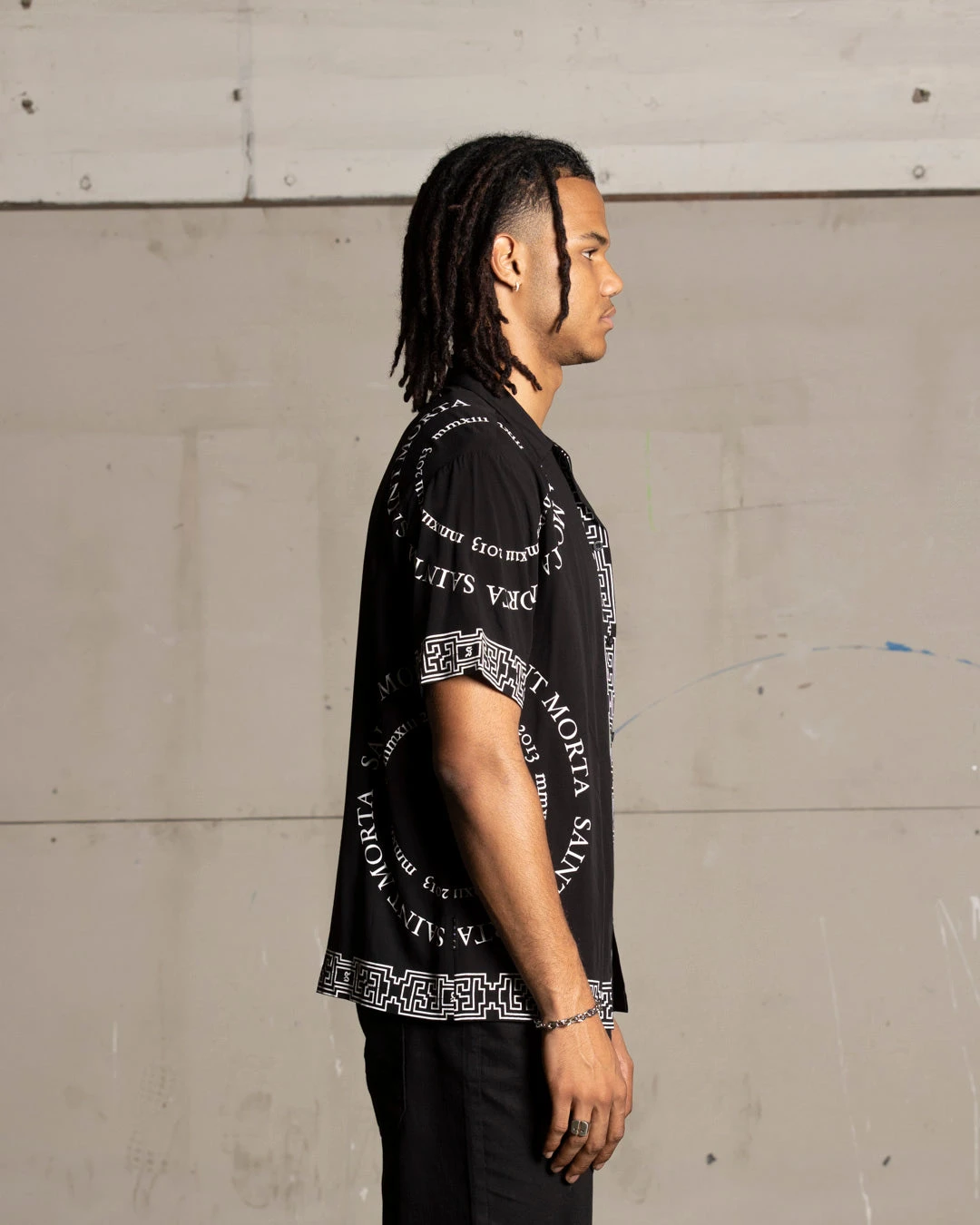 Saint Morta Erebos Short Sleeve Shirt Black - Image 5