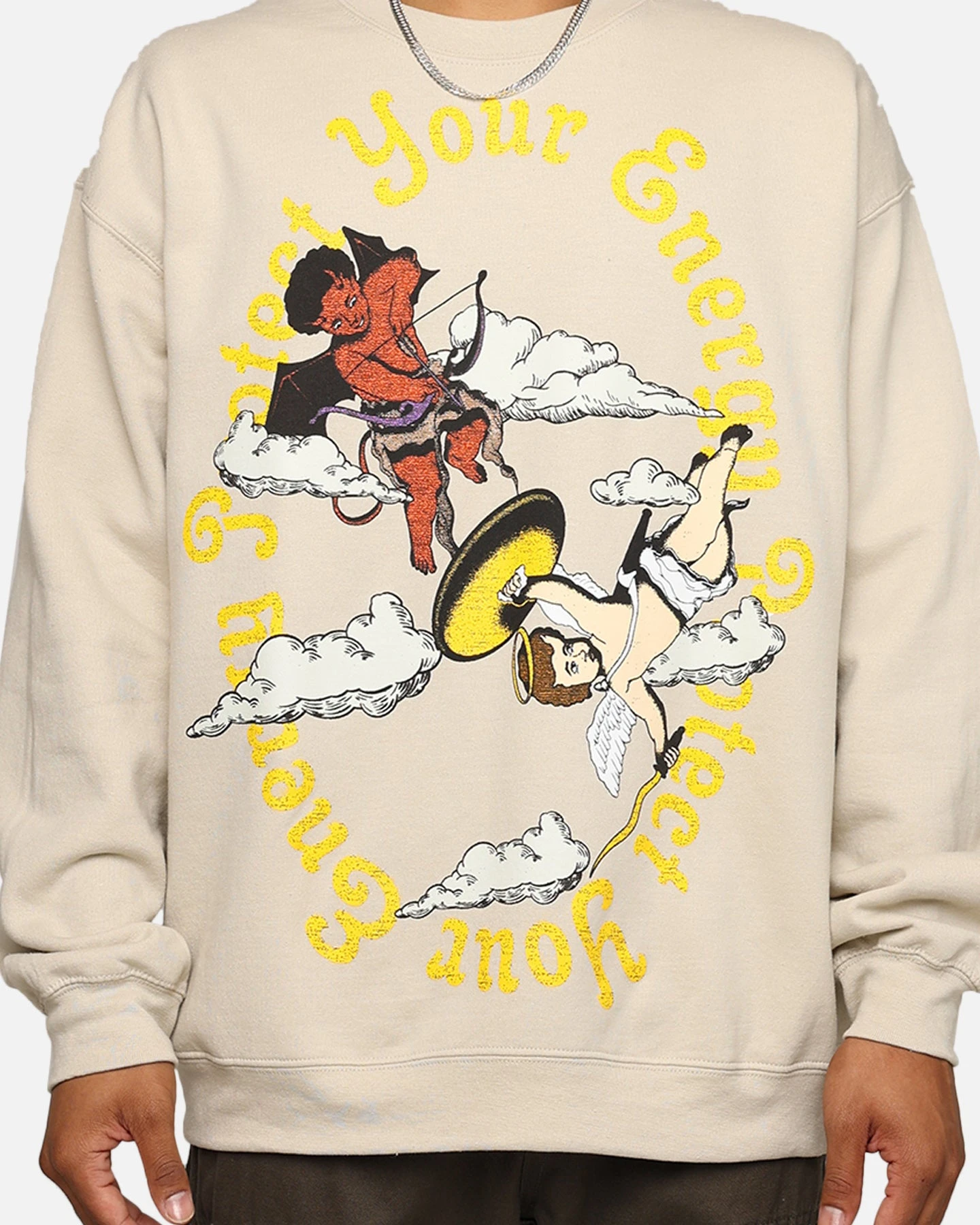 Goat Crew Protect Your Energy Crewneck Stone - Image 3