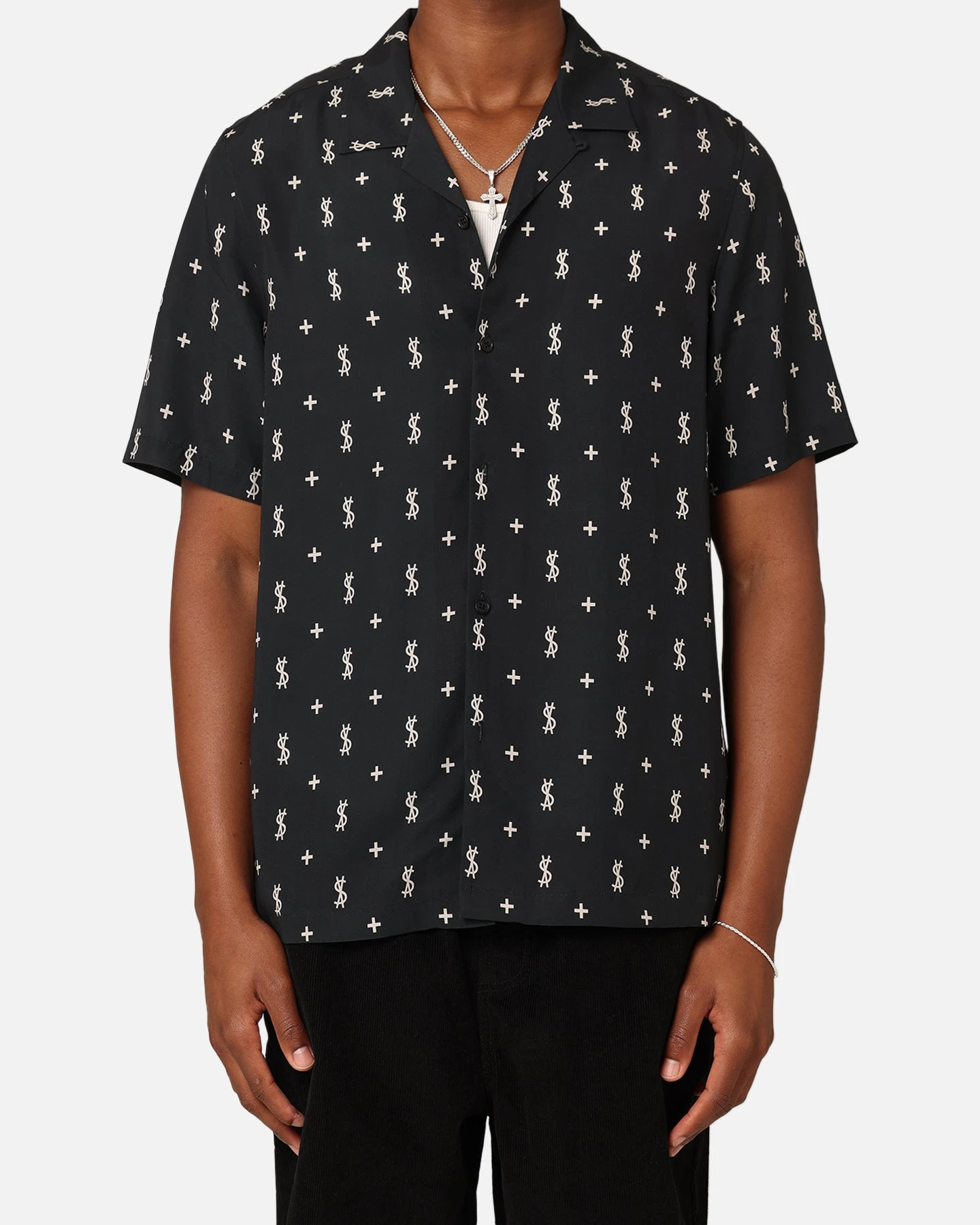 Ksubi Allstar Resort Short Sleeve Shirt Black - Image 3