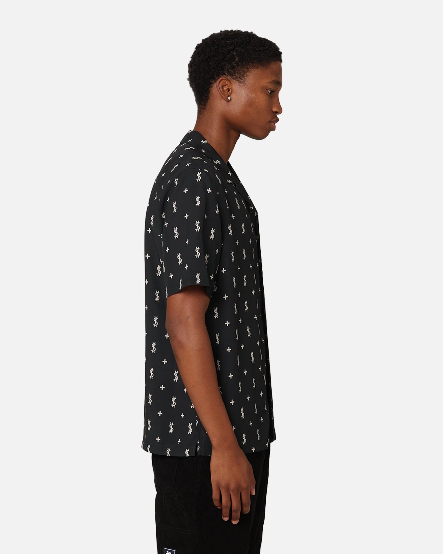 Ksubi Allstar Resort Short Sleeve Shirt Black - Image 5