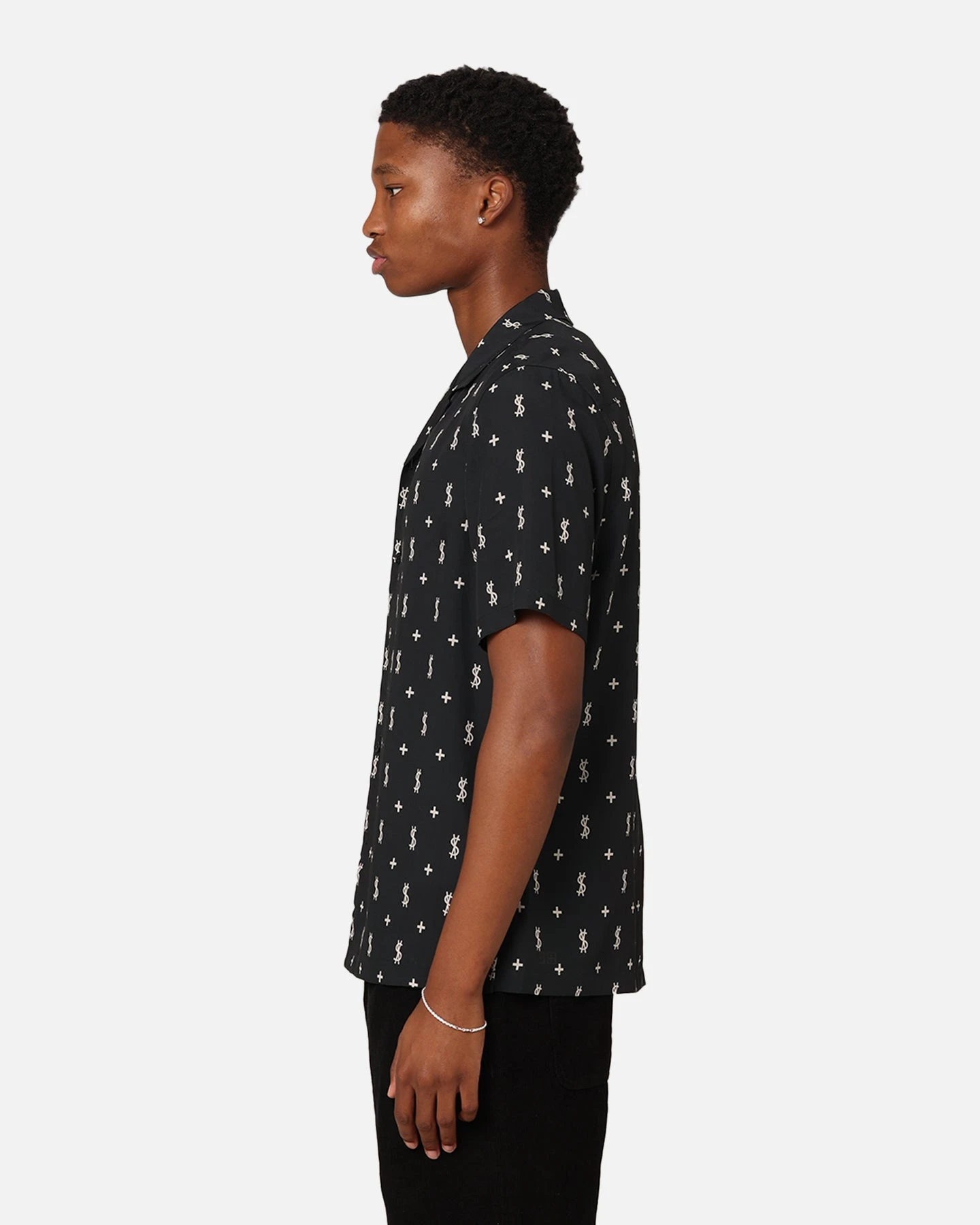 Ksubi Allstar Resort Short Sleeve Shirt Black - Image 6