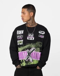 Goat Crew Moto X Mania Crewneck Black