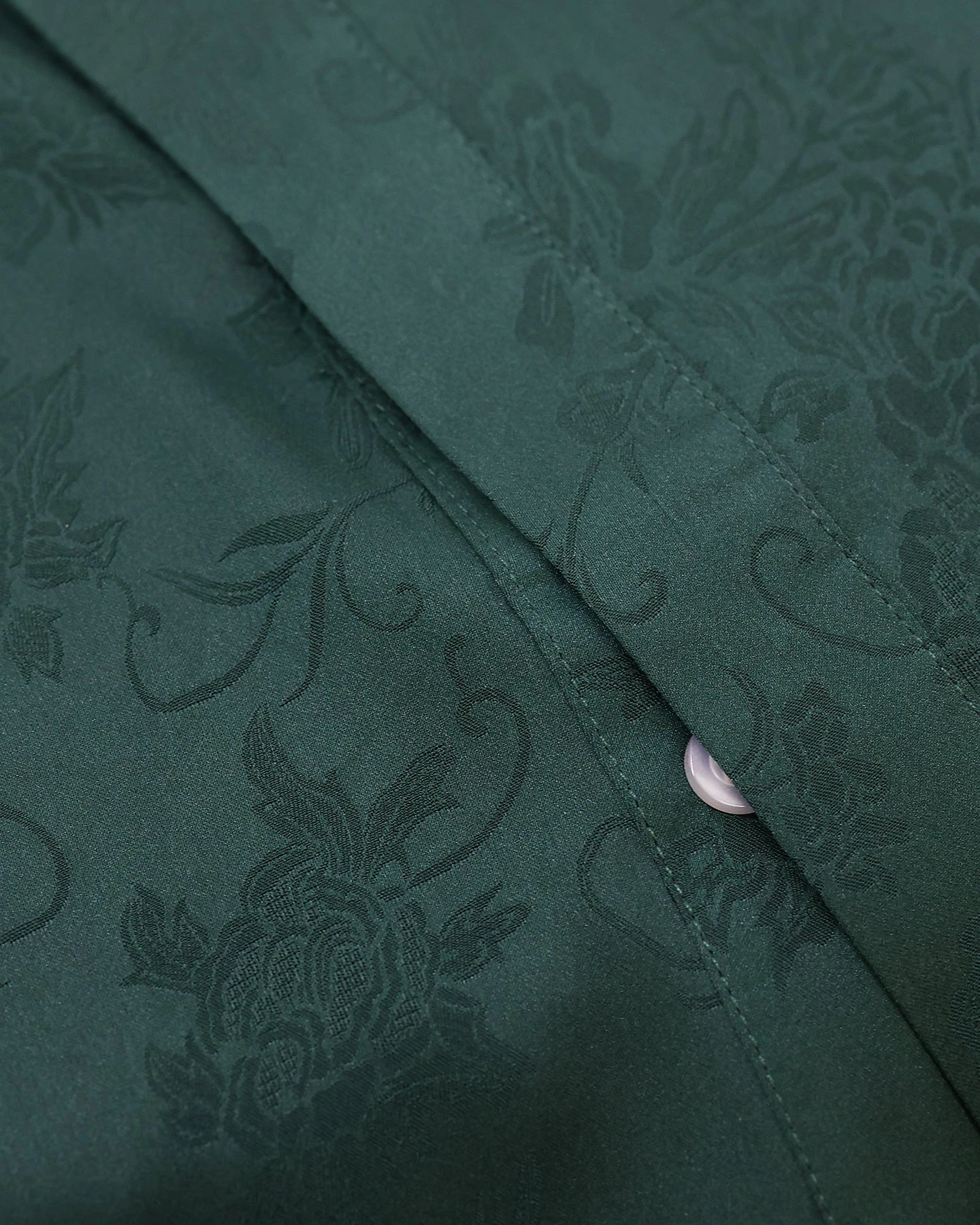 XXIII Perry Satin Button Up Shirt Green - Image 2