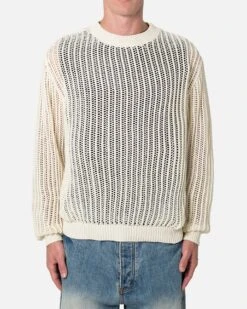 MNML Mesh Knit Sweater Cream