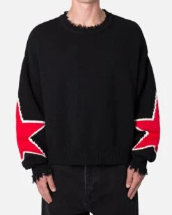 MNML Star Sweater Black