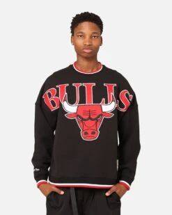 Mitchell & Ness Chicago Bulls Shooting Crewneck Black