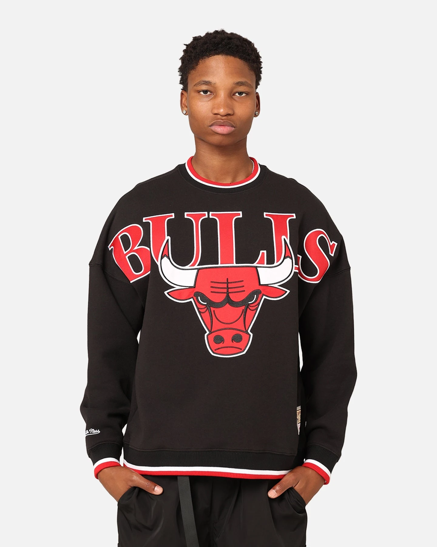 Mitchell & Ness Chicago Bulls Shooting Crewneck Black