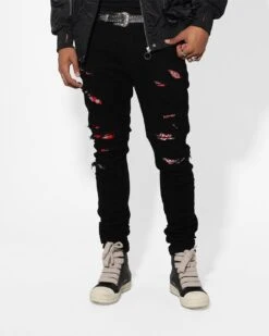 Saint Morta Bandana Summum Jean Black/Red
