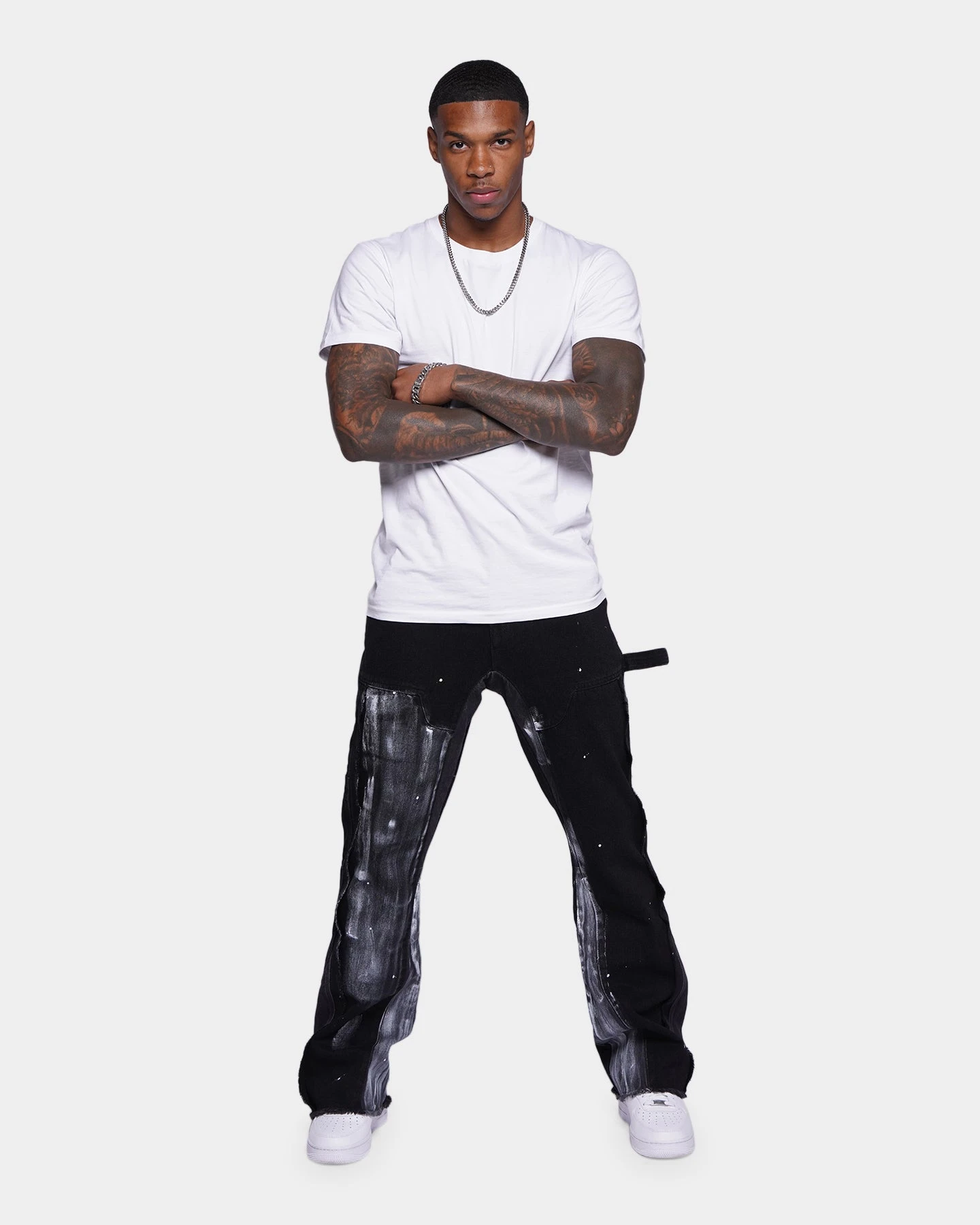 XXIII Frayed Seam Jeans Black - Image 3