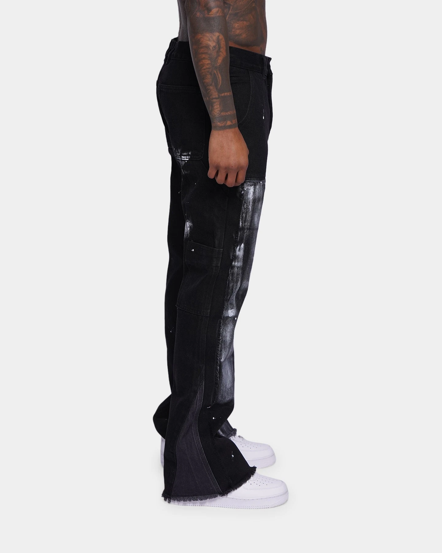 XXIII Frayed Seam Jeans Black - Image 4