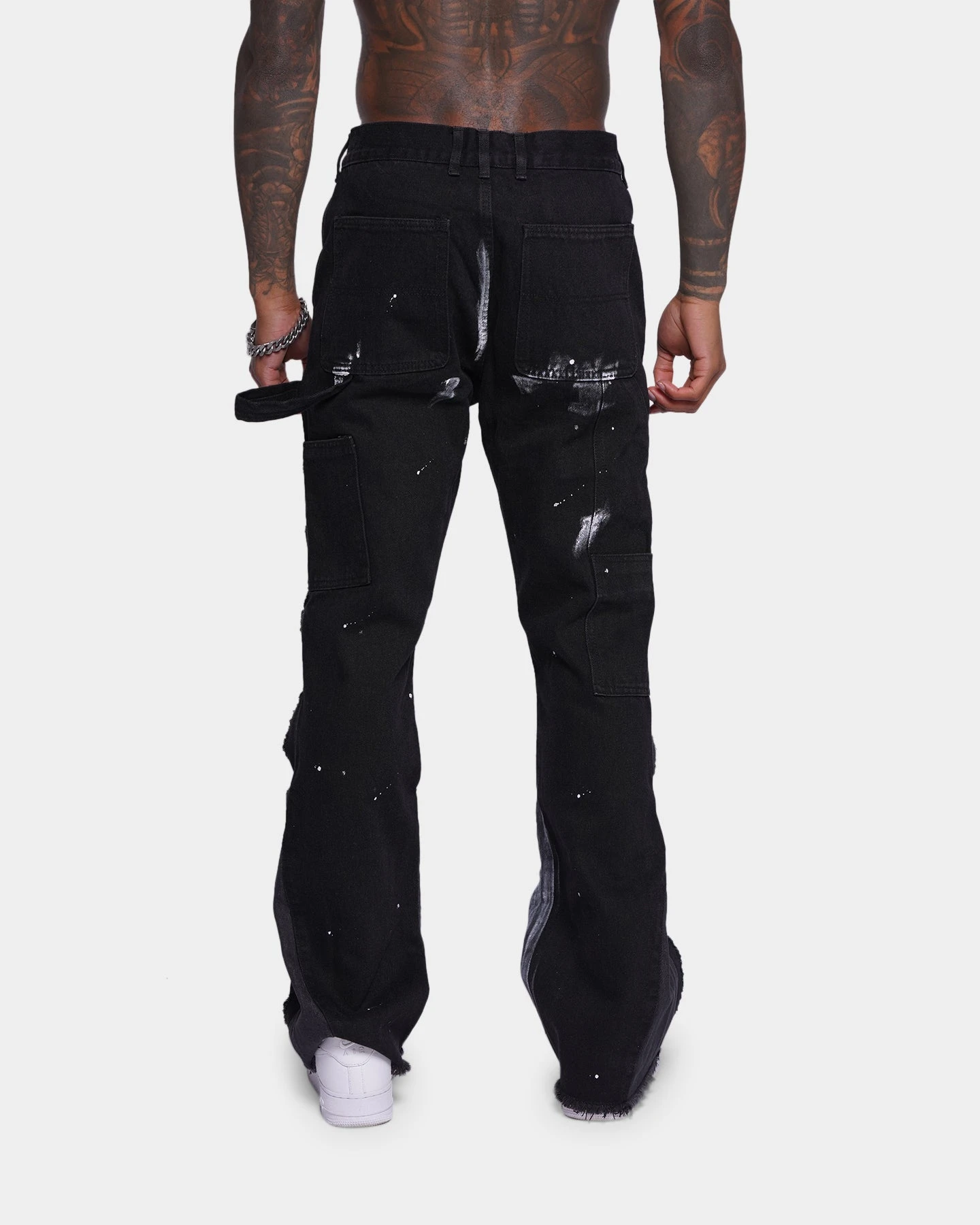 XXIII Frayed Seam Jeans Black - Image 6