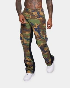 XXIII Zaim Camo Flare Jeans Camo/Black