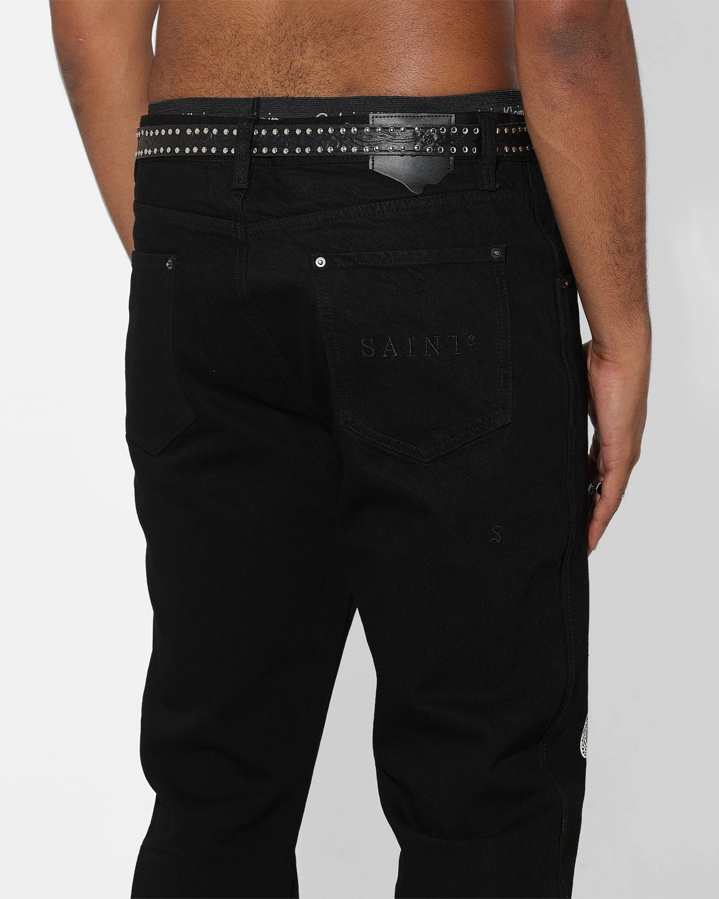 Saint Morta Death Adder Relaxed Jeans Black - Image 8