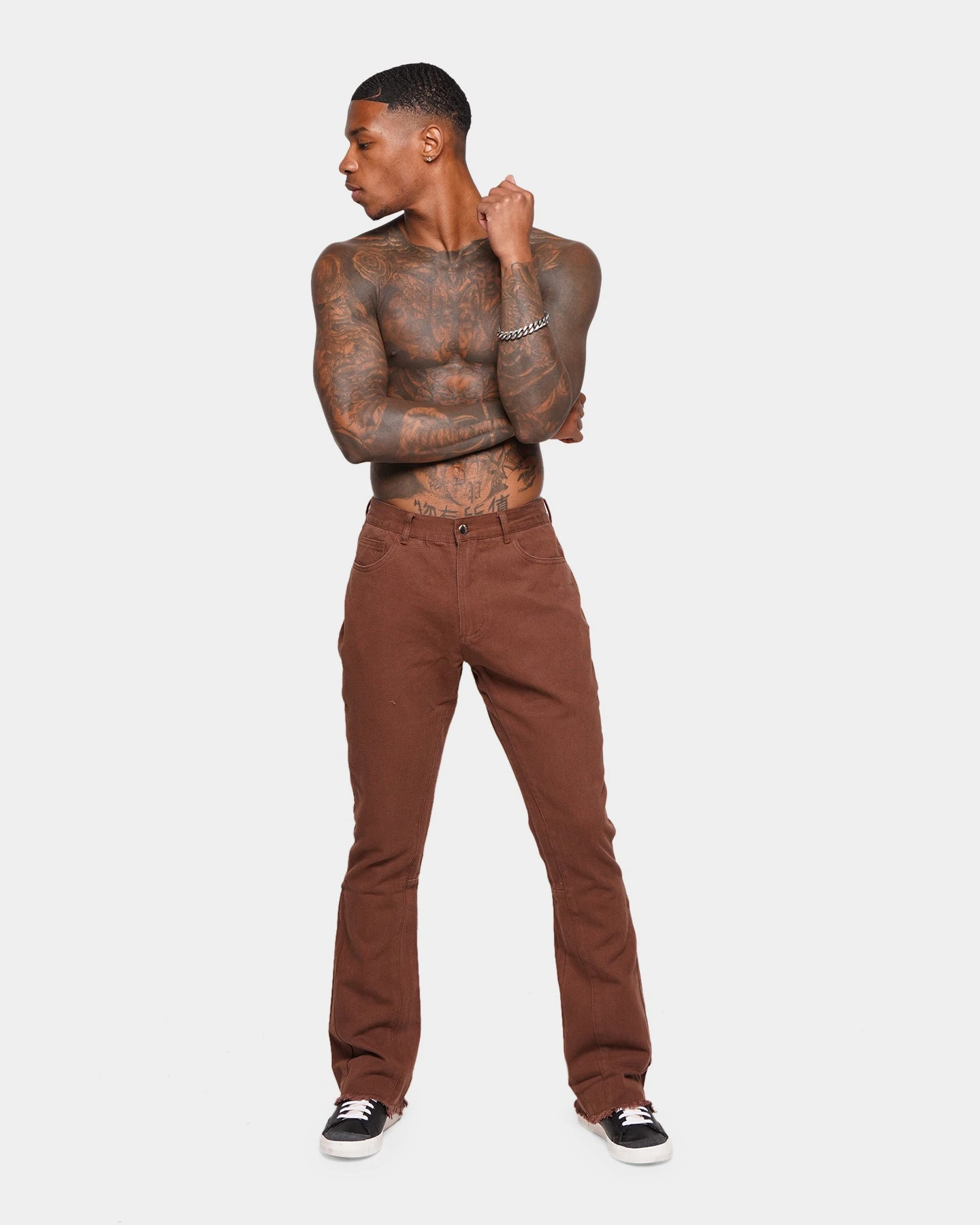 XXIII Leinster Flare Jeans Brown - Image 2