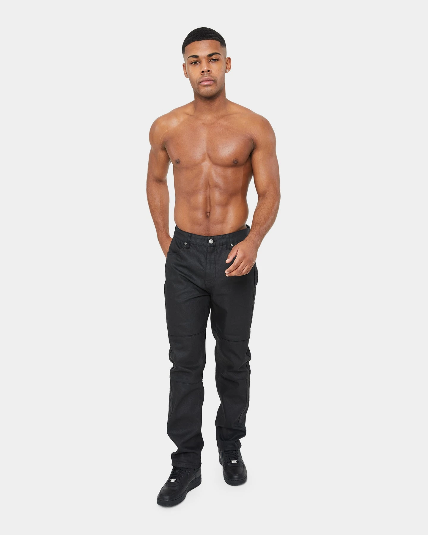 Carre Simplicite Waxed Slim Jeans Waxed Black - Image 2