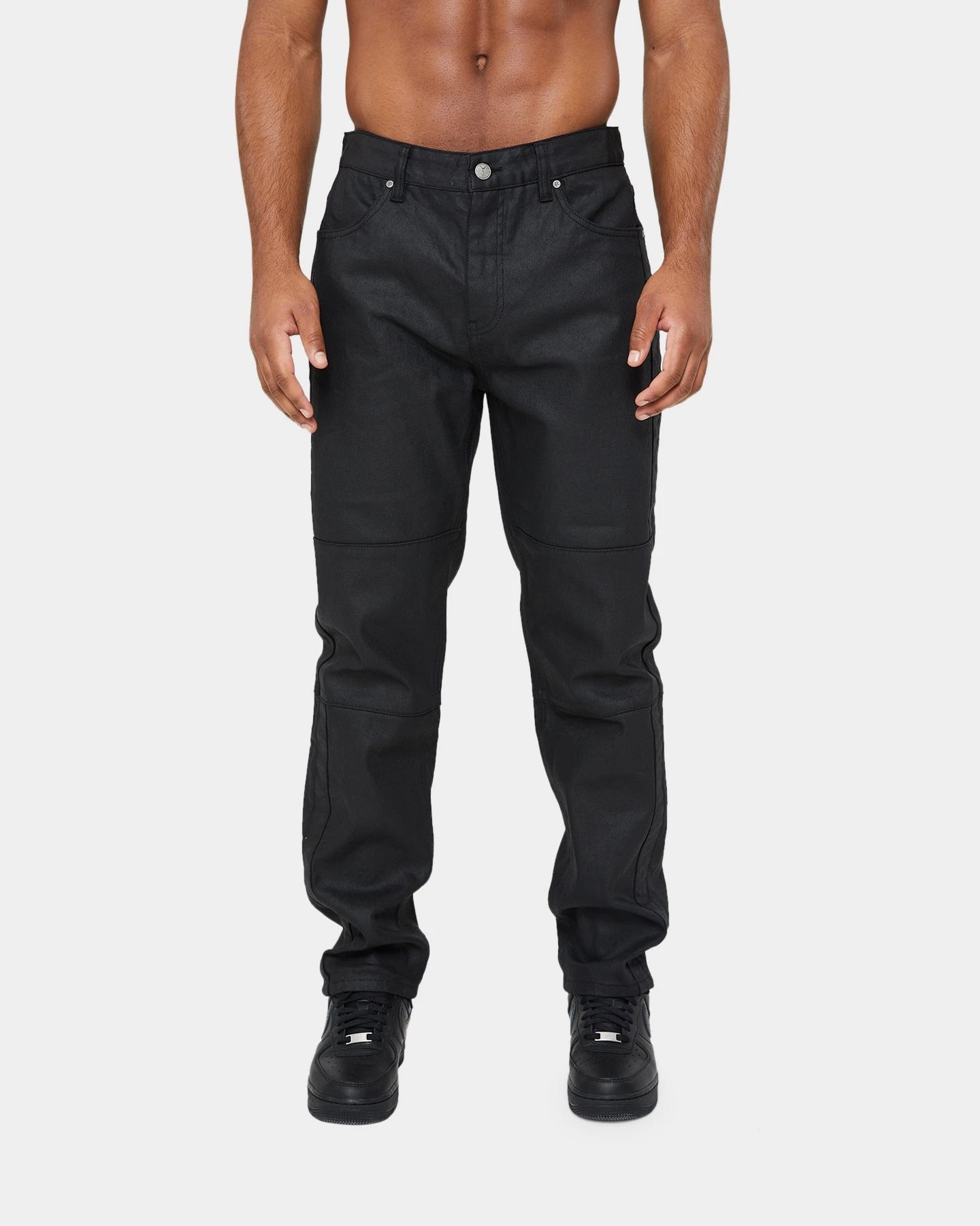 Carre Simplicite Waxed Slim Jeans Waxed Black - Image 3