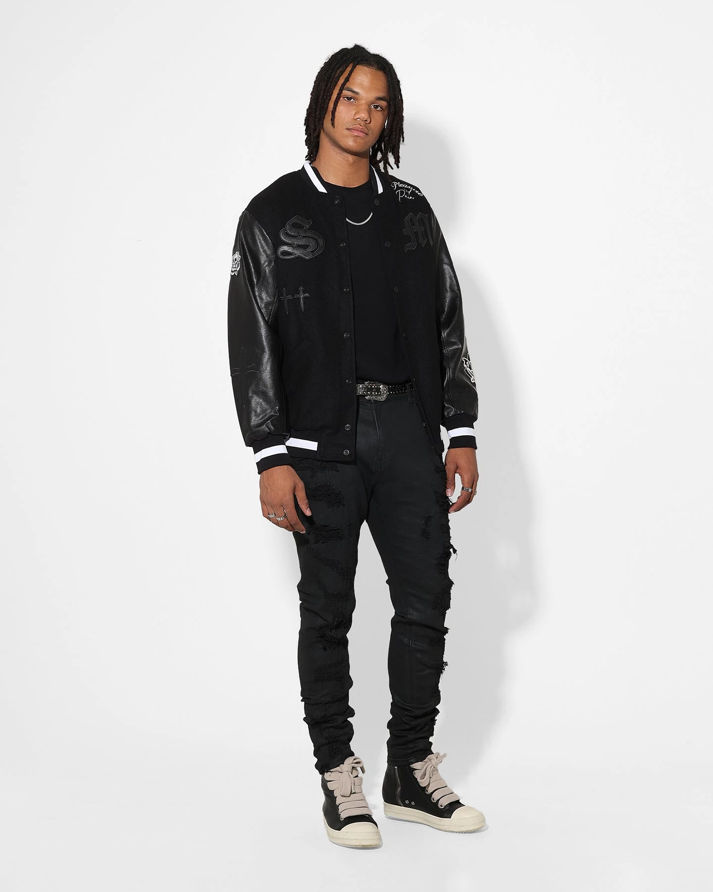 Saint Morta Furious Skinny Jeans Black Wax - Image 2