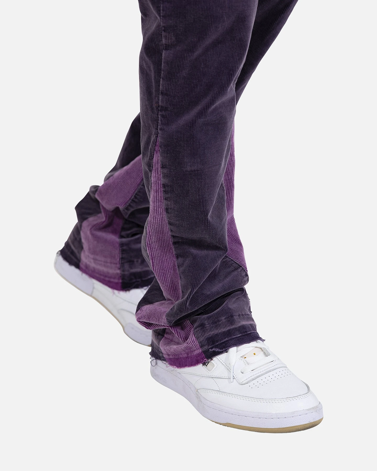 MNML B428 Corduroy Flare Denim Pants Purple - Image 8