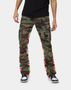MNML Serape Bootcut Cargo Pants Camo