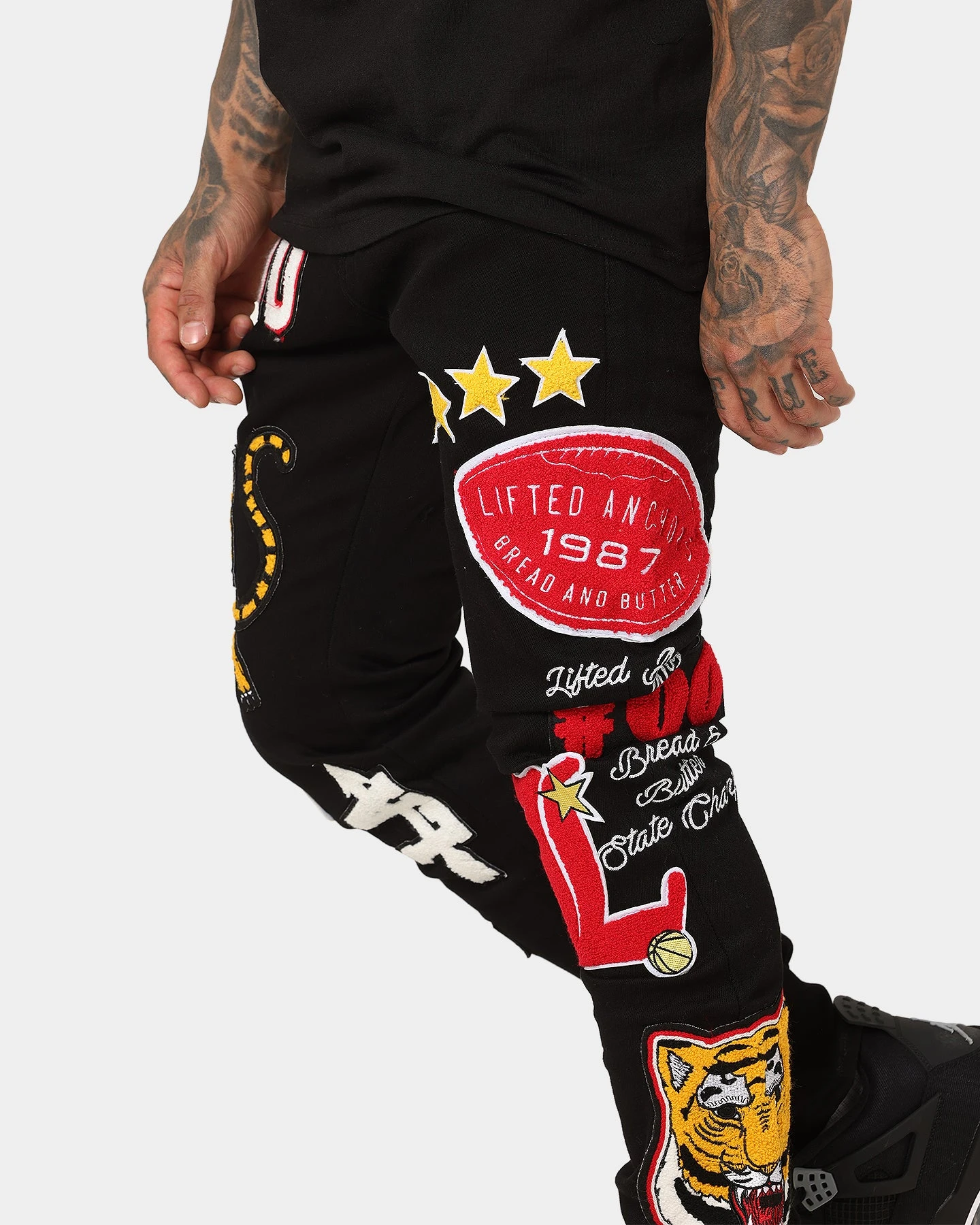 Lifted Anchors "Scholar" Denim Pants Black - Image 4