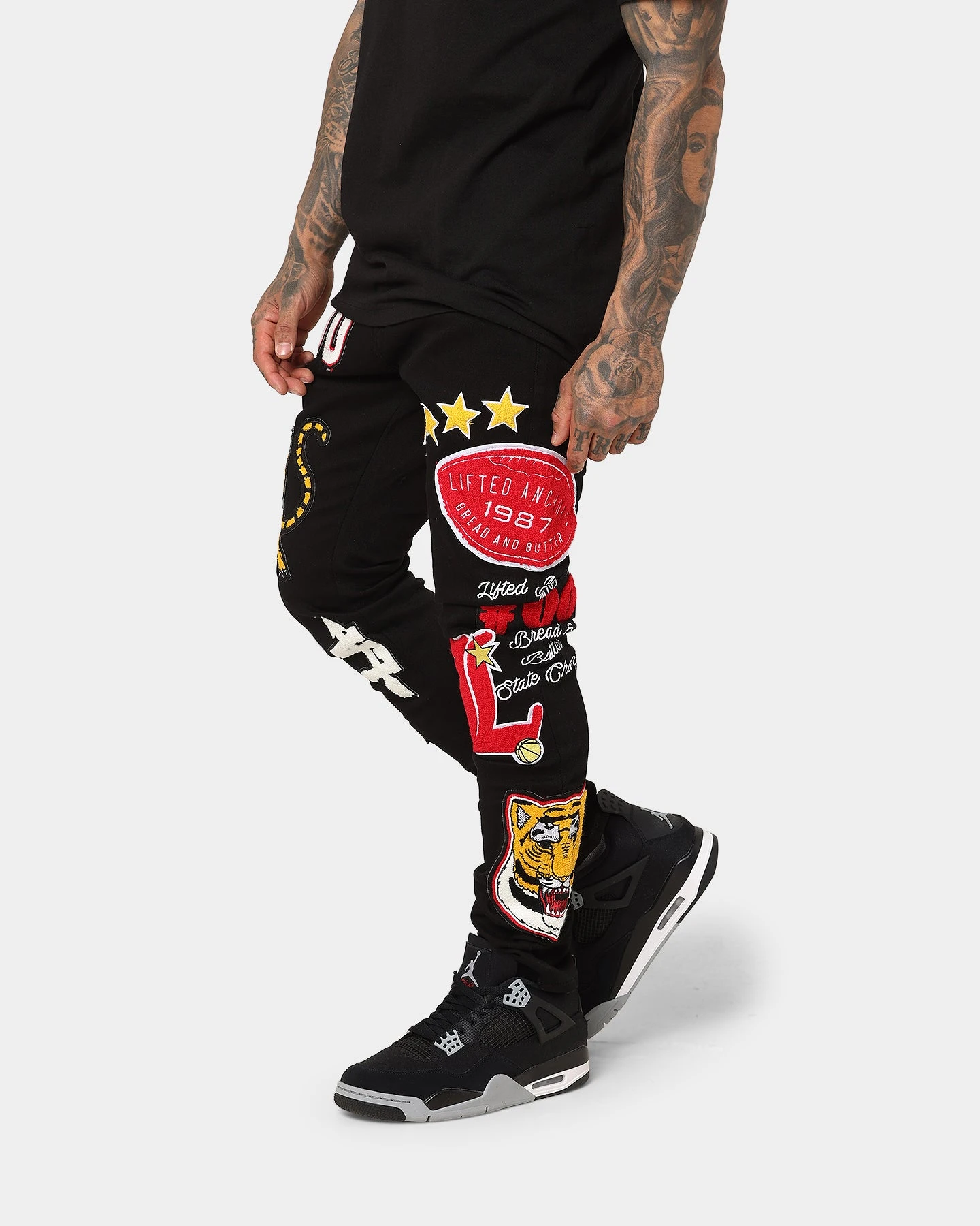Lifted Anchors "Scholar" Denim Pants Black - Image 6