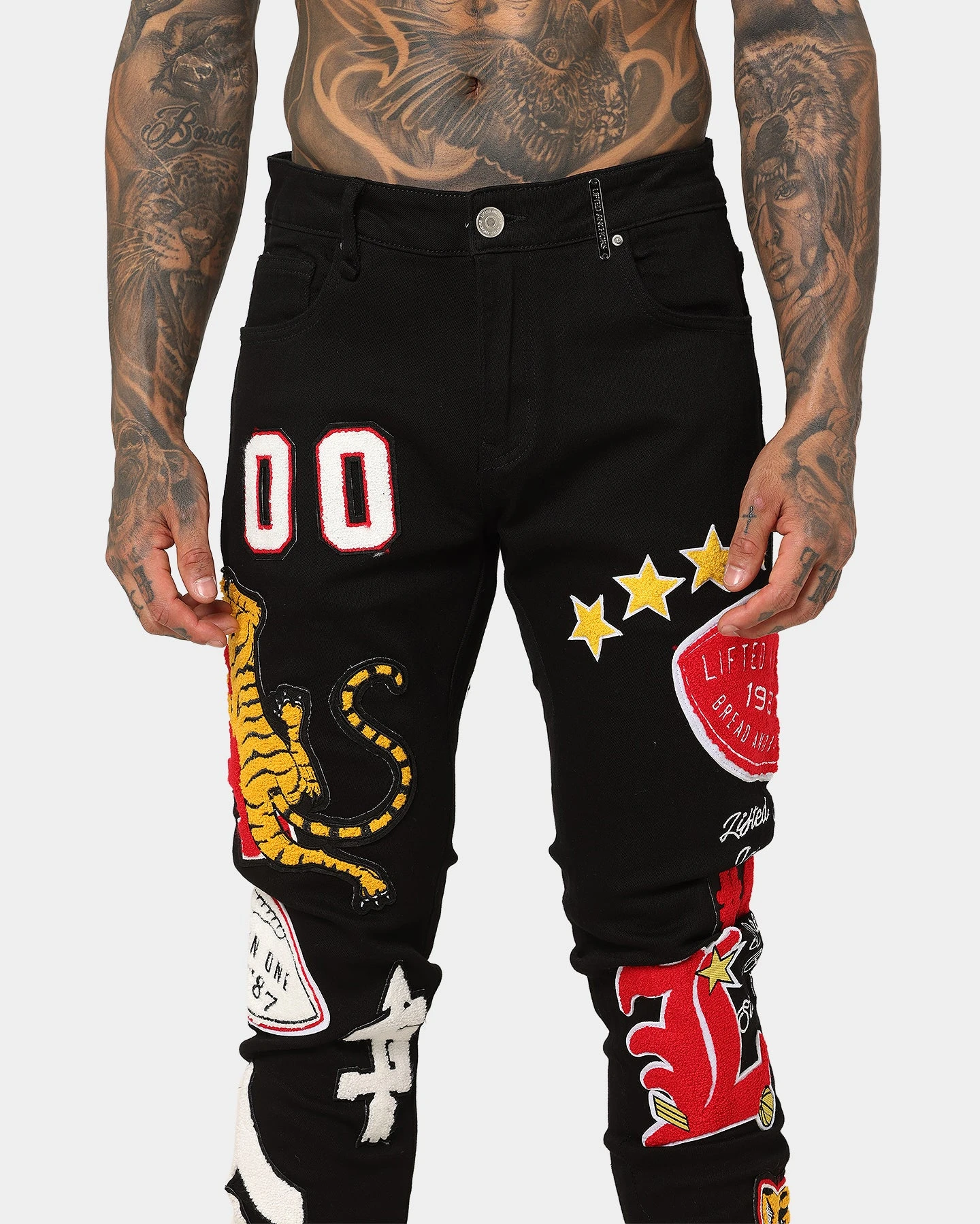 Lifted Anchors "Scholar" Denim Pants Black - Image 7