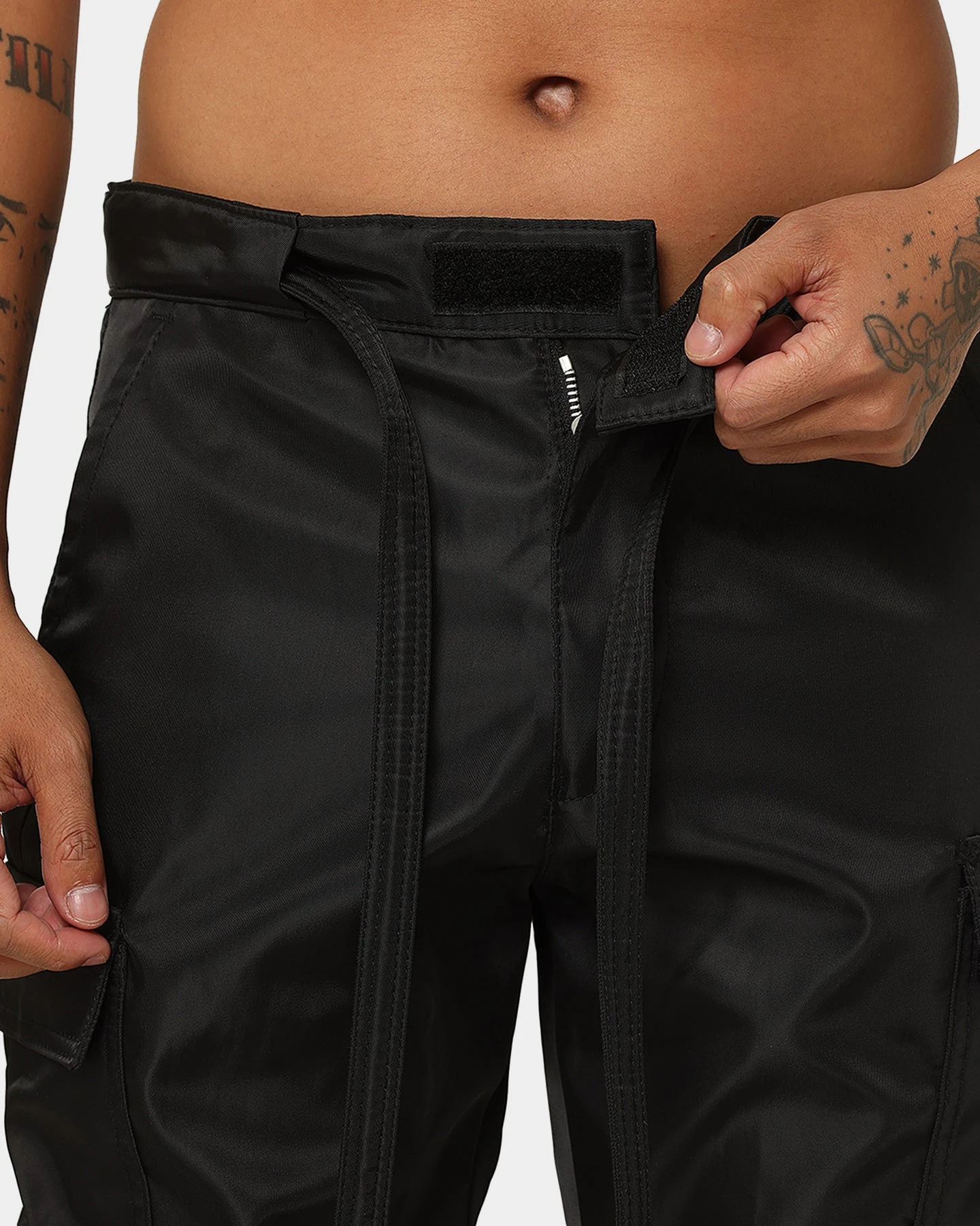 MNML Snap Zipper II Cargo Pants Black - Image 13