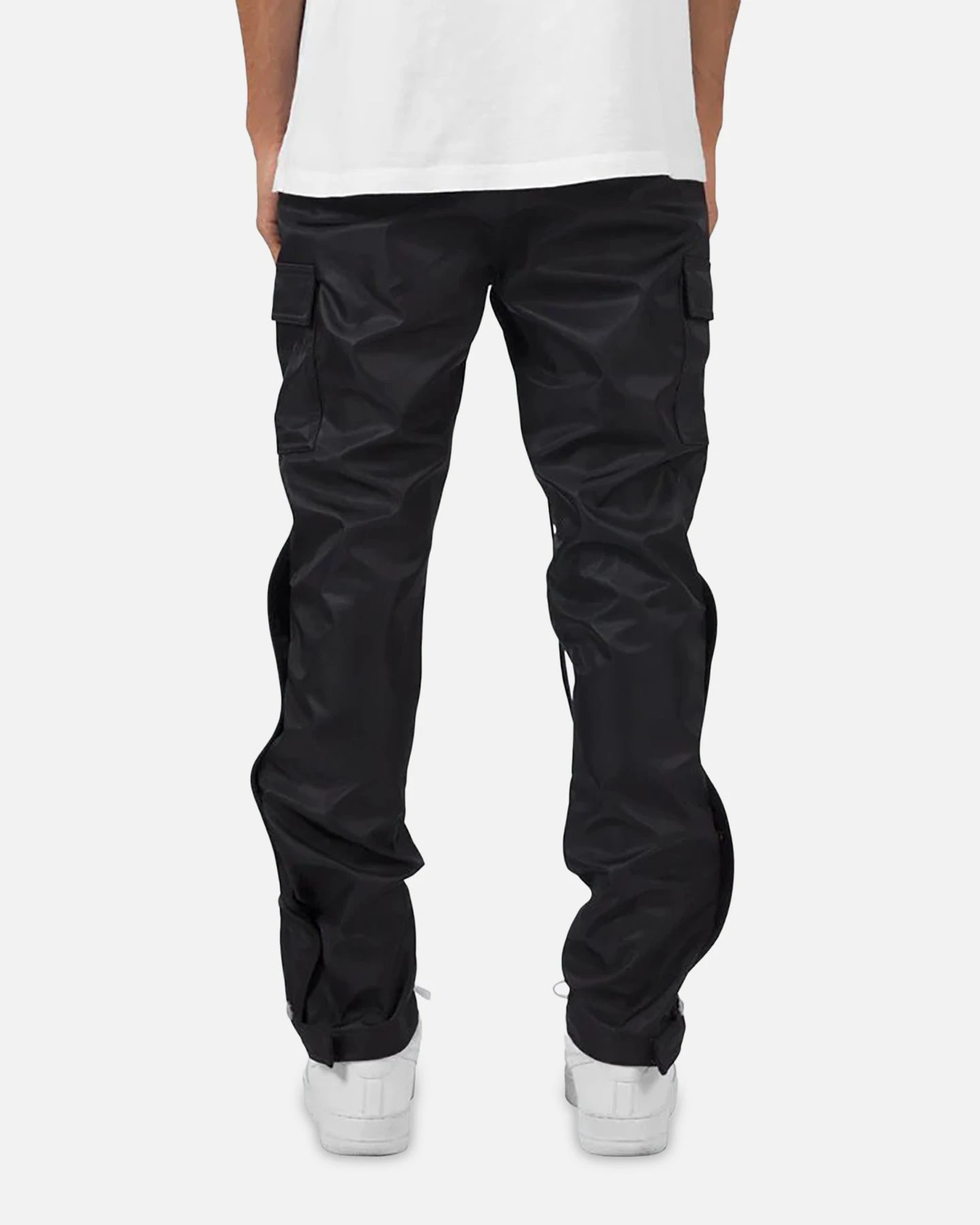 MNML Snap Zipper II Cargo Pants Black - Image 6