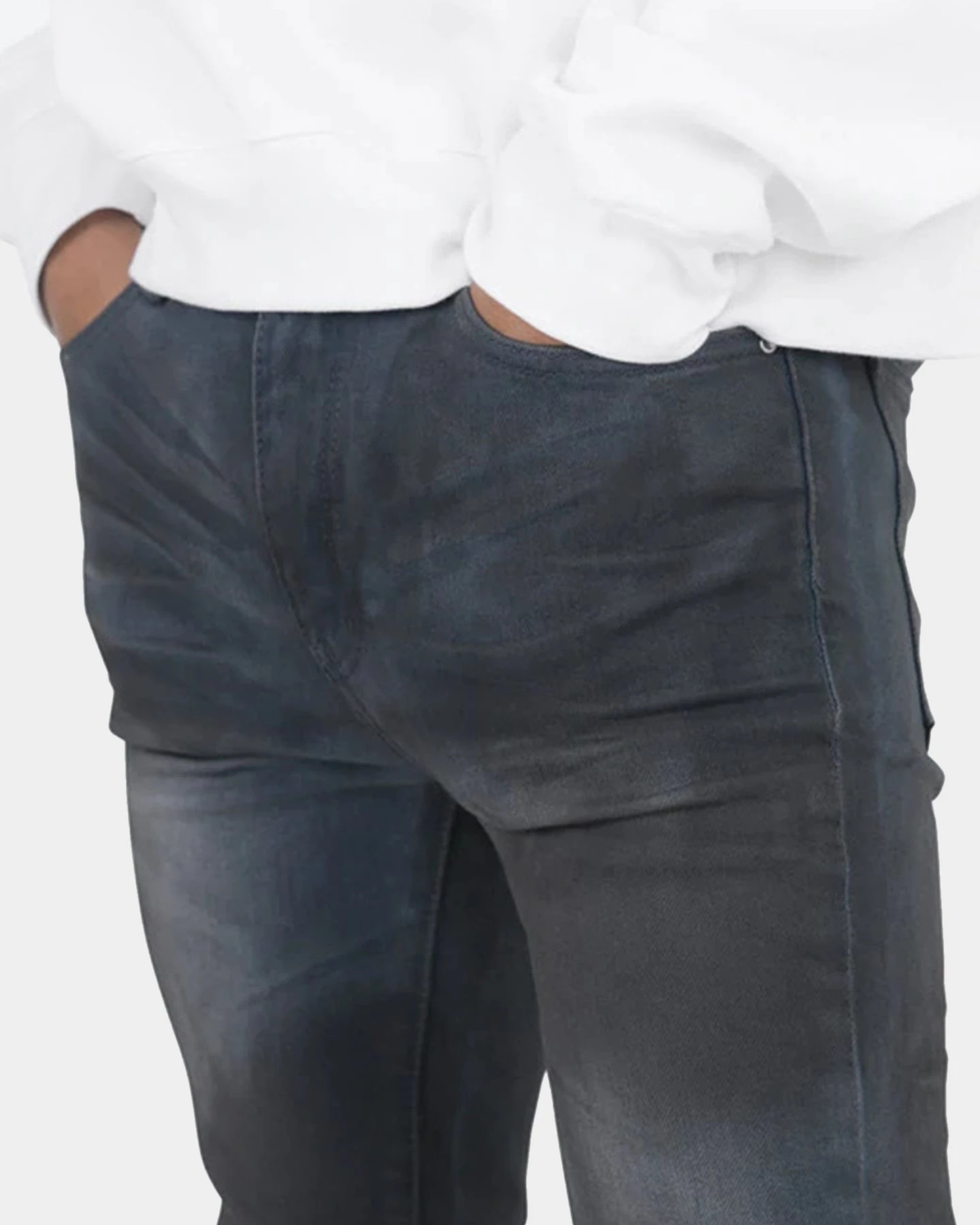 MNML X116 Stretch Denim Jeans Blue - Image 7