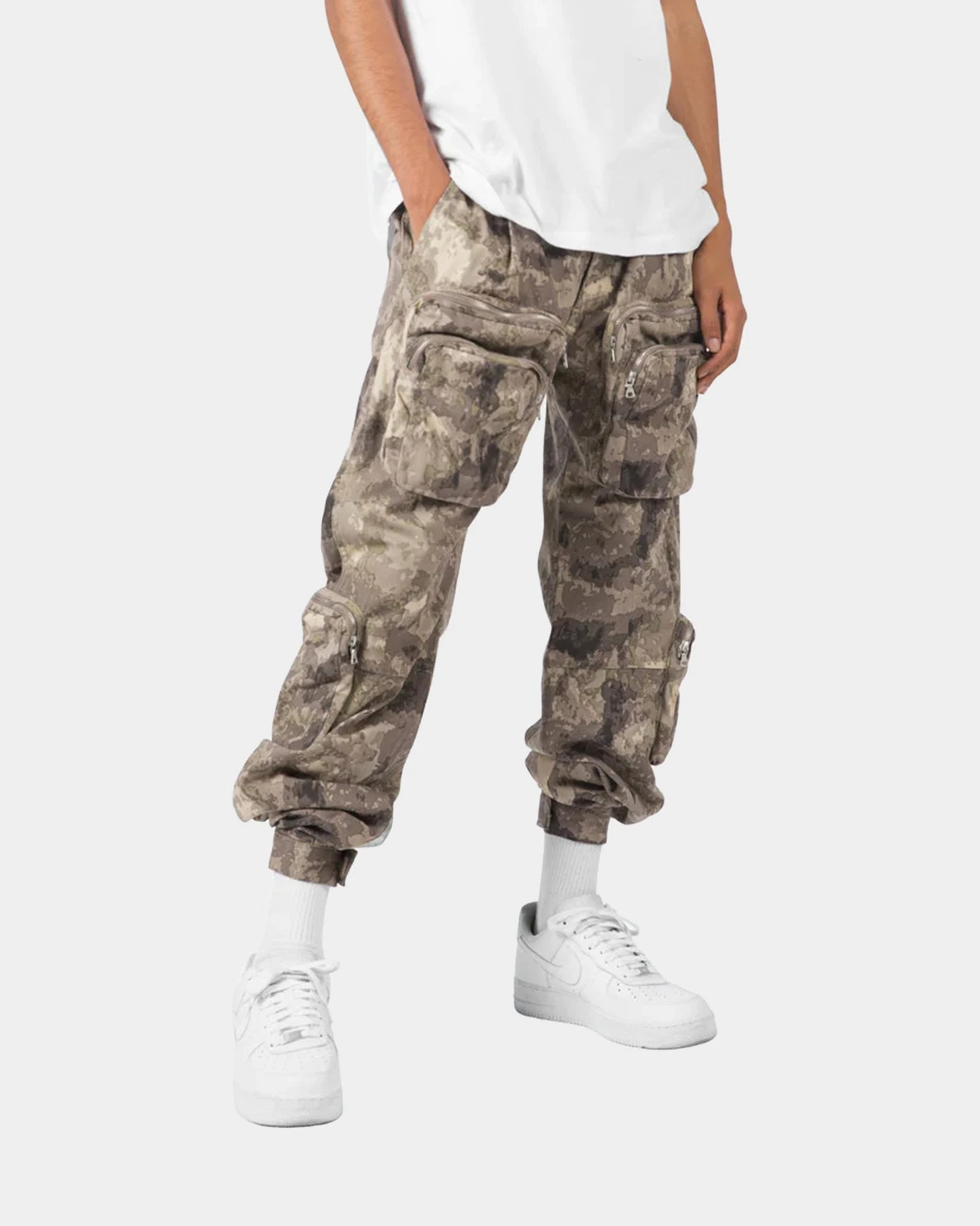 MNML Zipper Cargo Pants Camo - Image 3