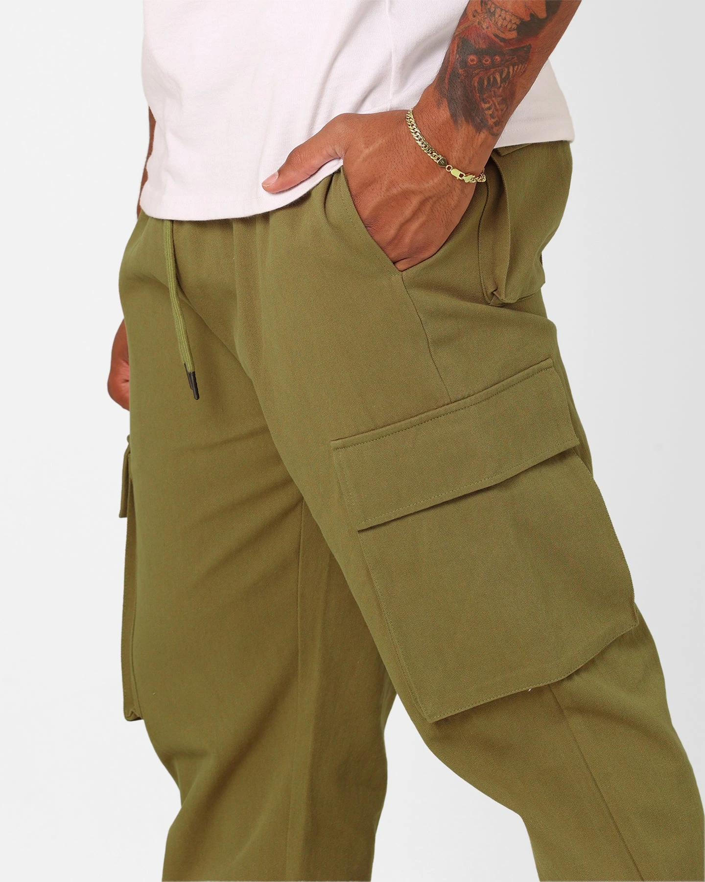 XXIII Carl Cargo Pants Olive - Image 4