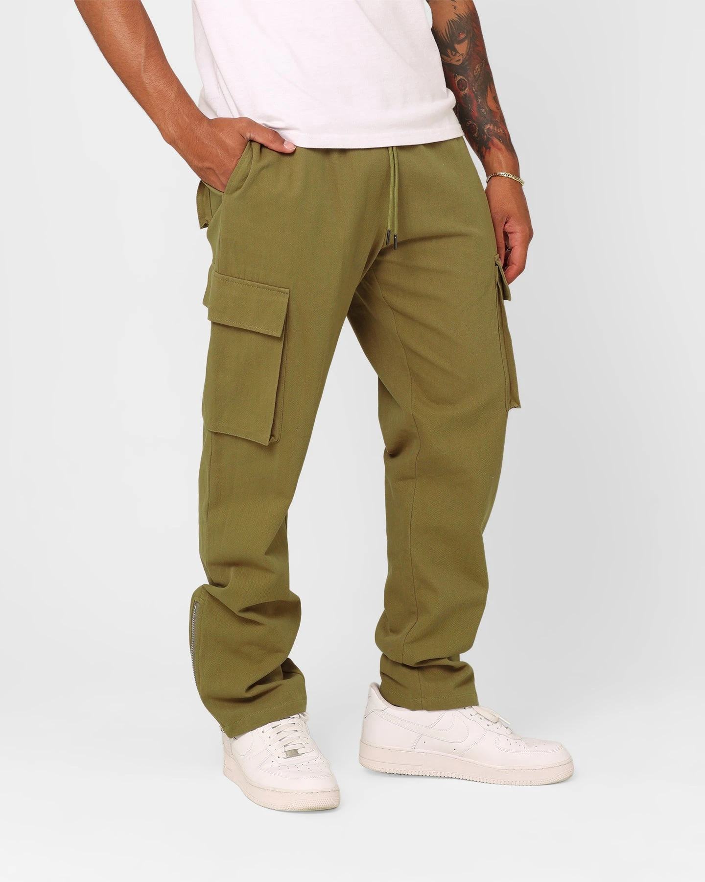 XXIII Carl Cargo Pants Olive - Image 5
