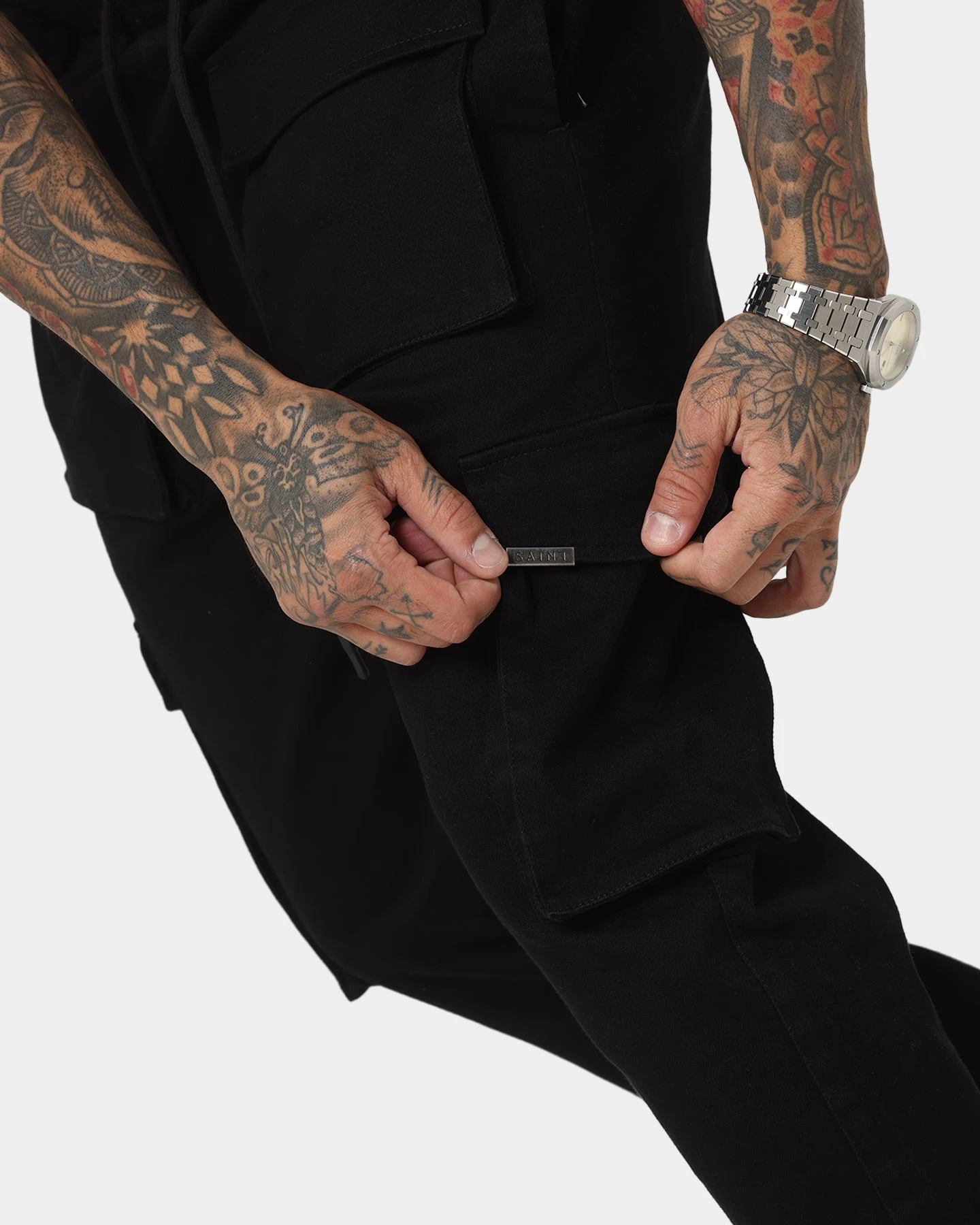 Saint Morta Infantry Cargo Pants Black - Image 3