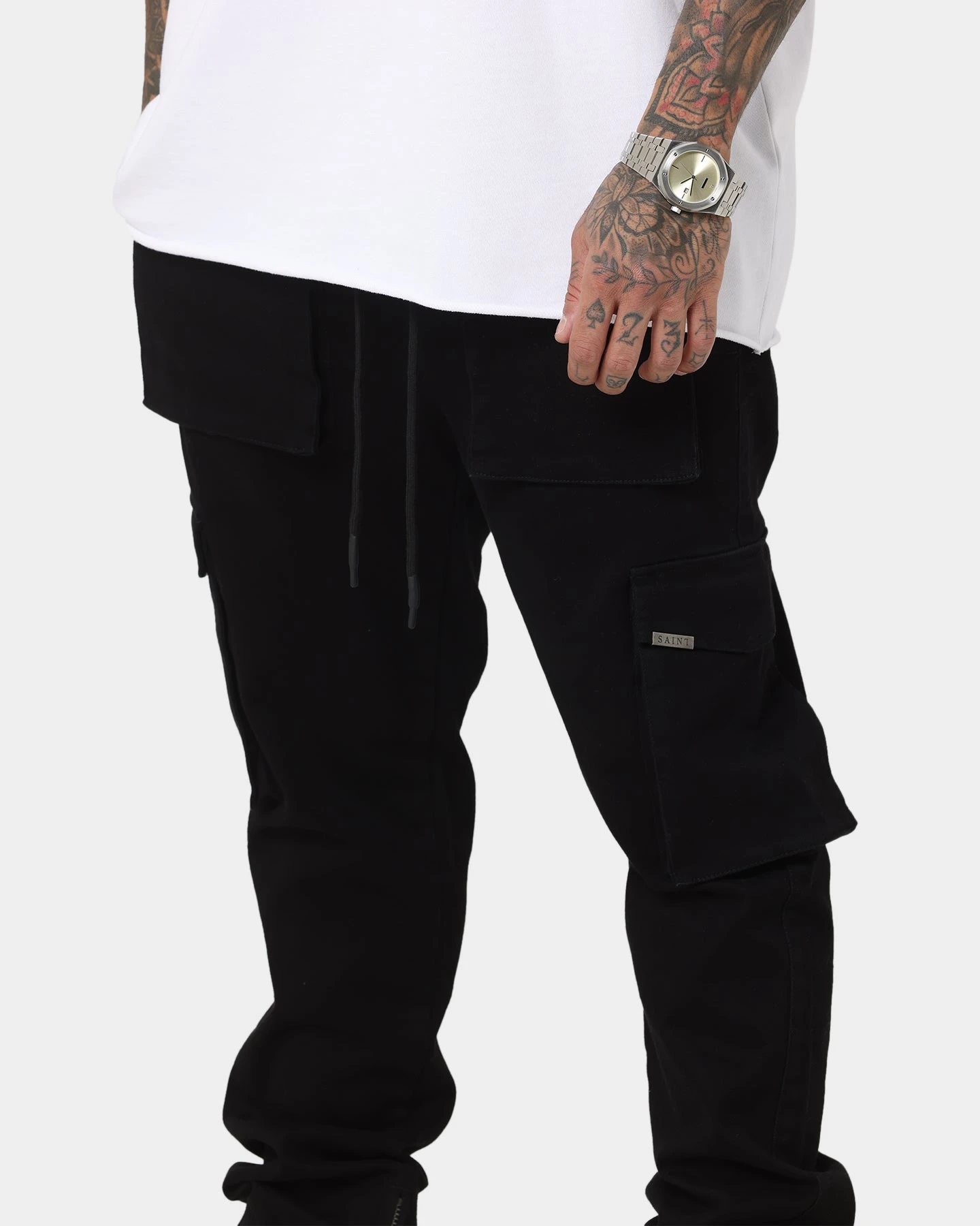 Saint Morta Infantry Cargo Pants Black - Image 4