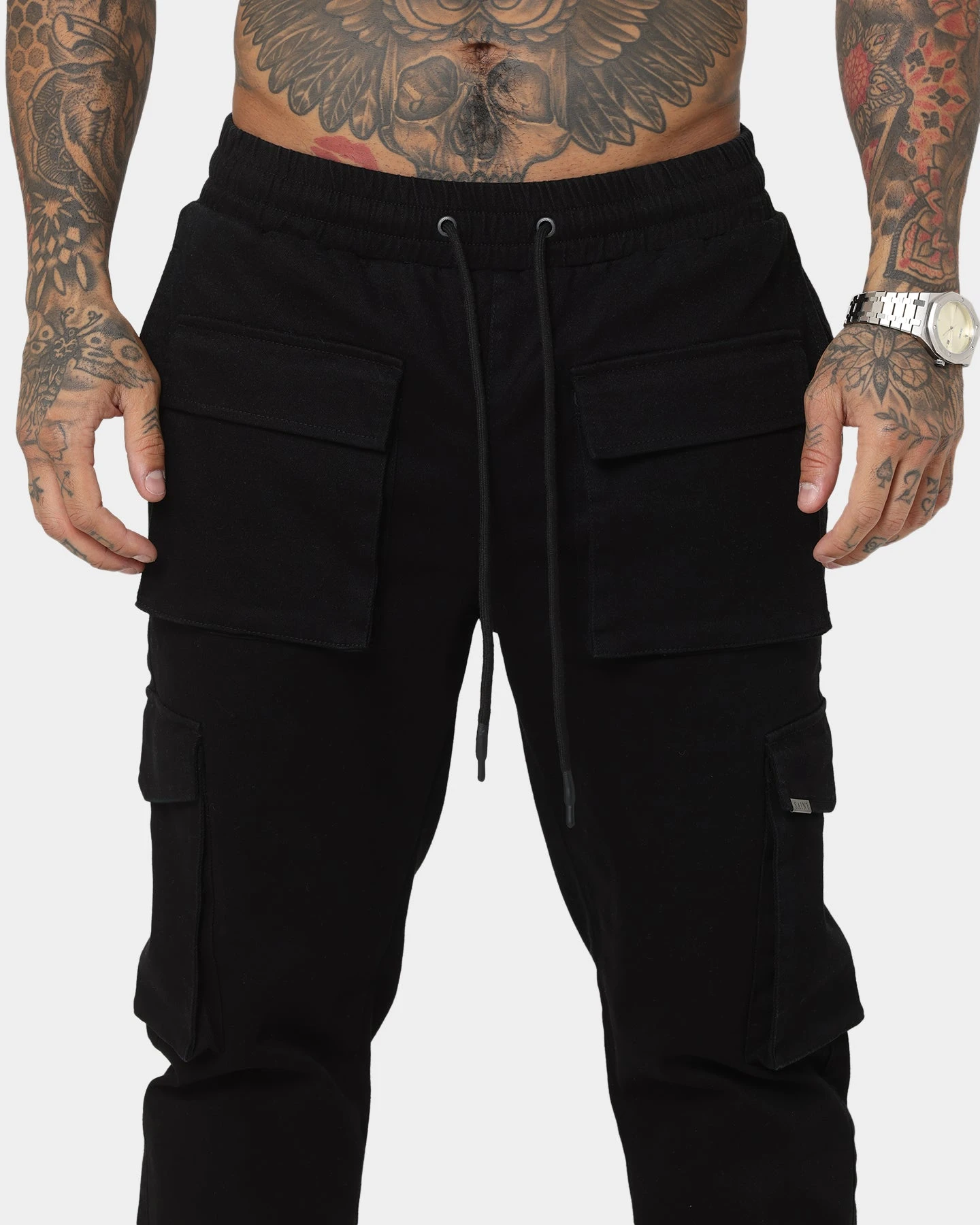 Saint Morta Infantry Cargo Pants Black - Image 7