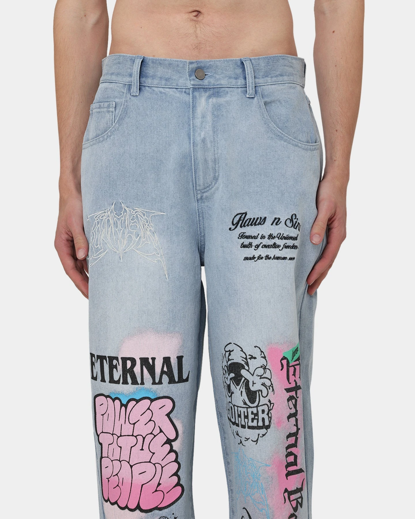 Loiter Eternal Jeans Ecru Washed Blue - Image 8