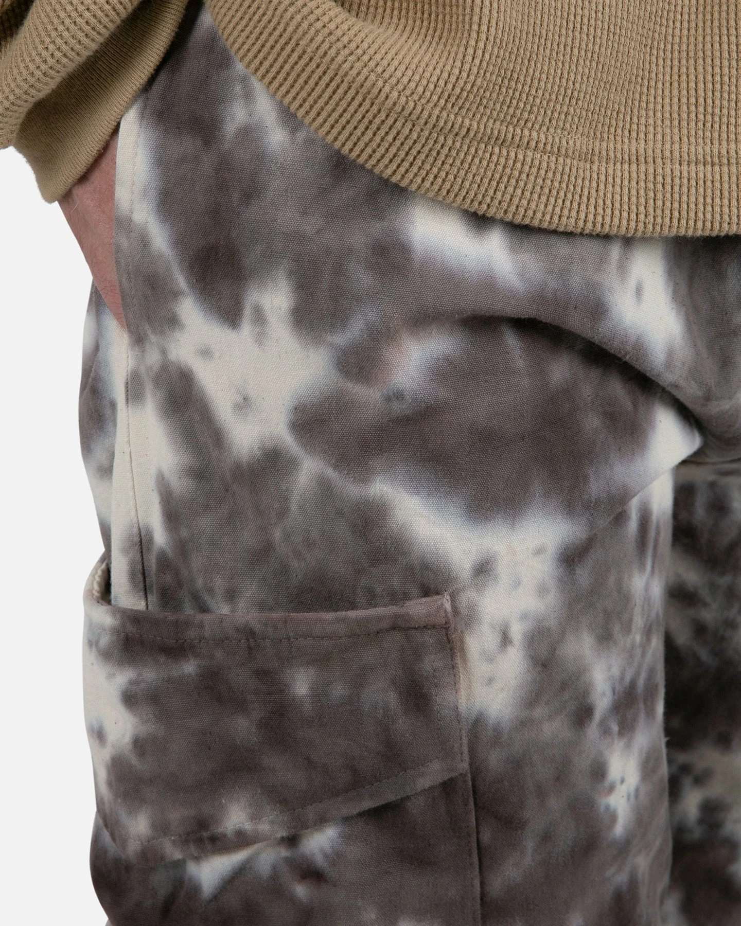 MNML Washed Acid Cargo Pants Black/Natural - Image 6